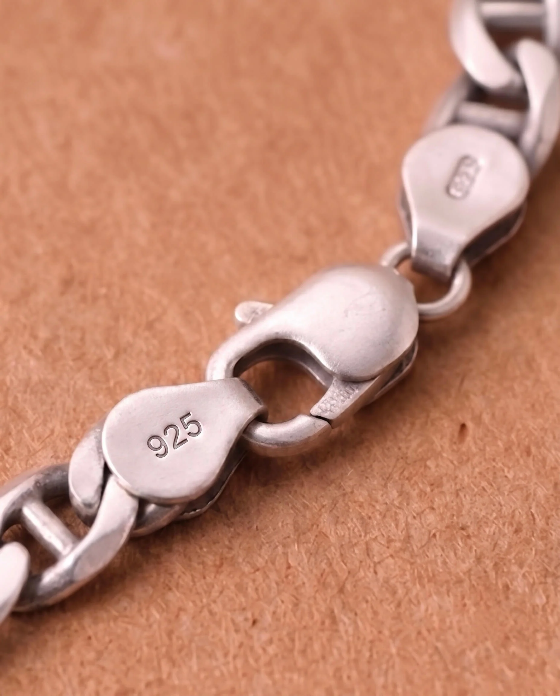 Anchor Link Chain Silver Bracelet - Image 4