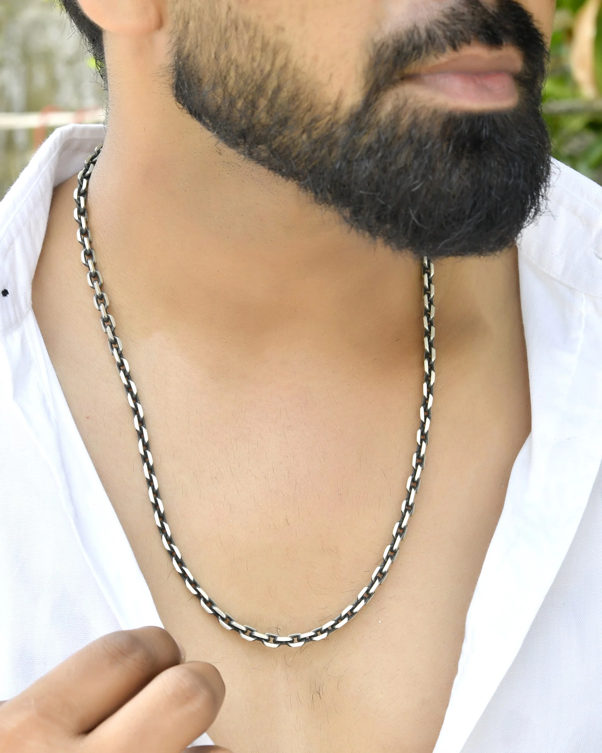 Arc Mens Silver Chain - Image 4