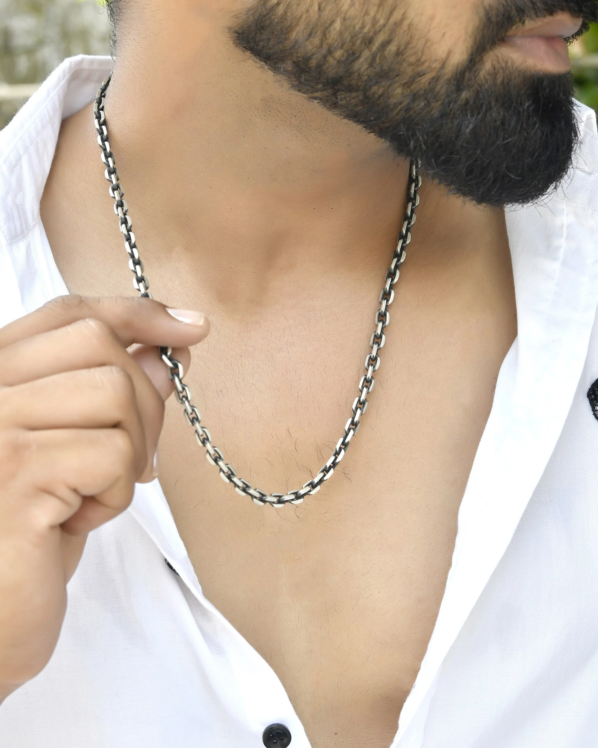 Arc Mens Silver Chain - Image 5