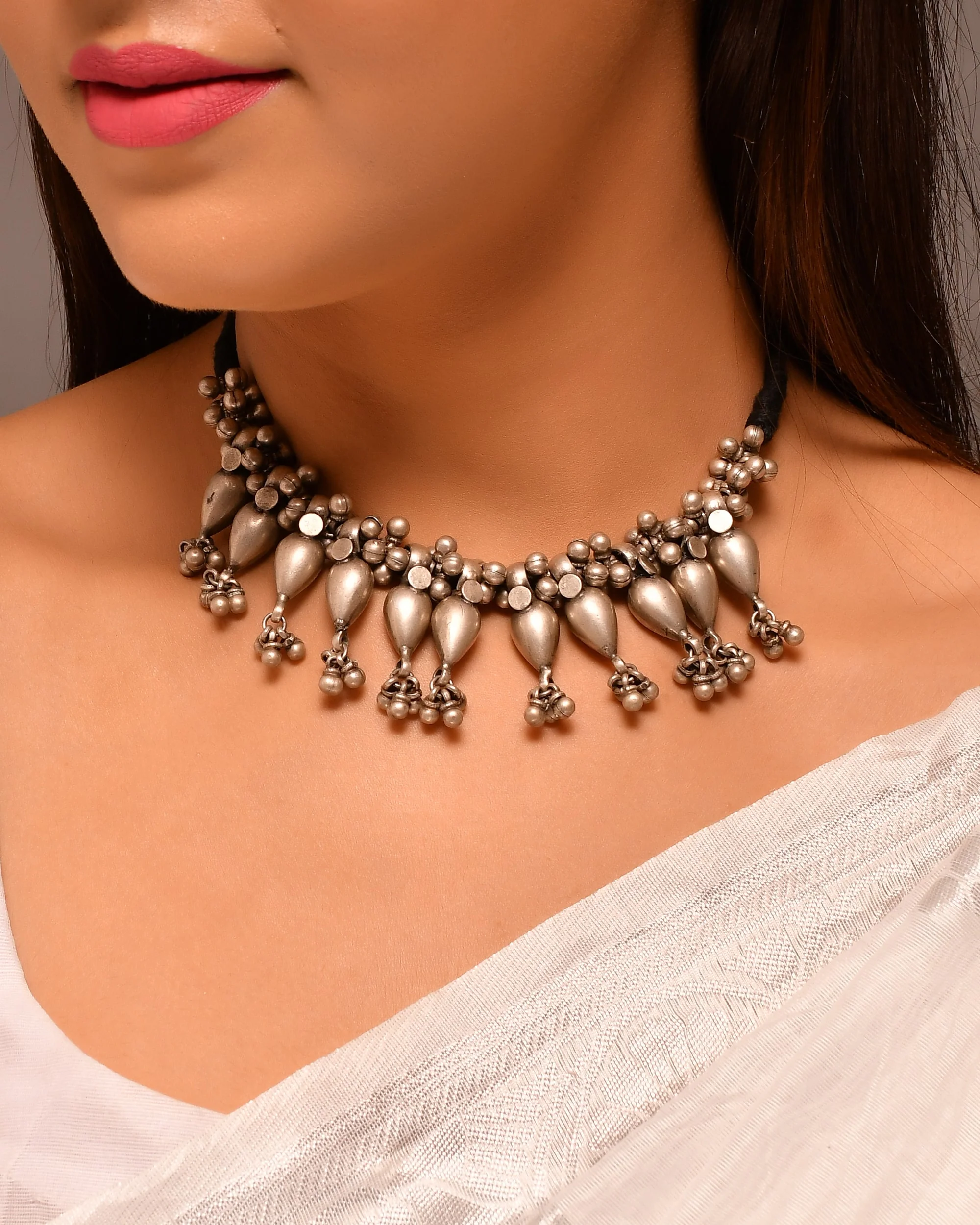 Banjara silver necklace