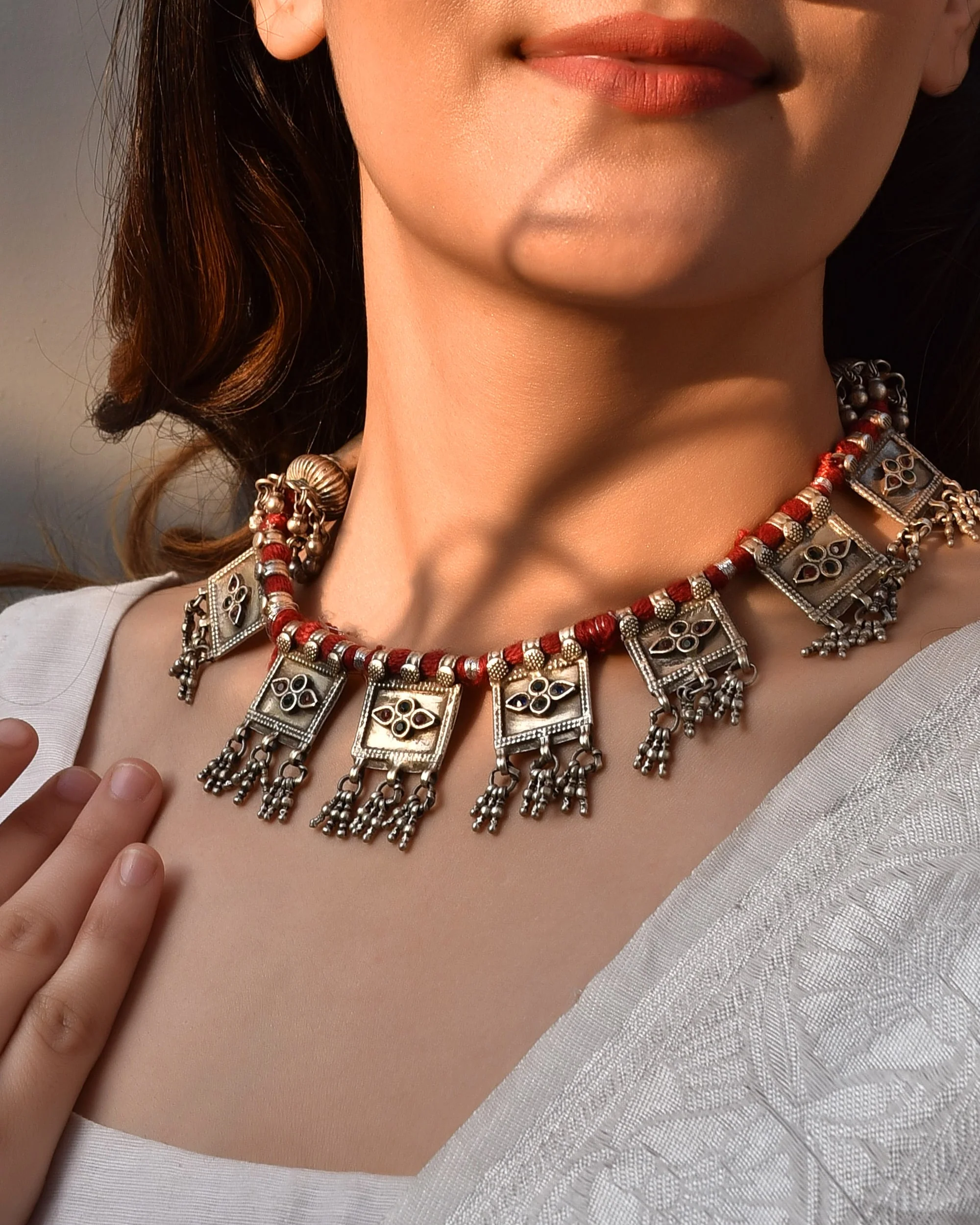 Banjaraa Silver Necklace - Image 3