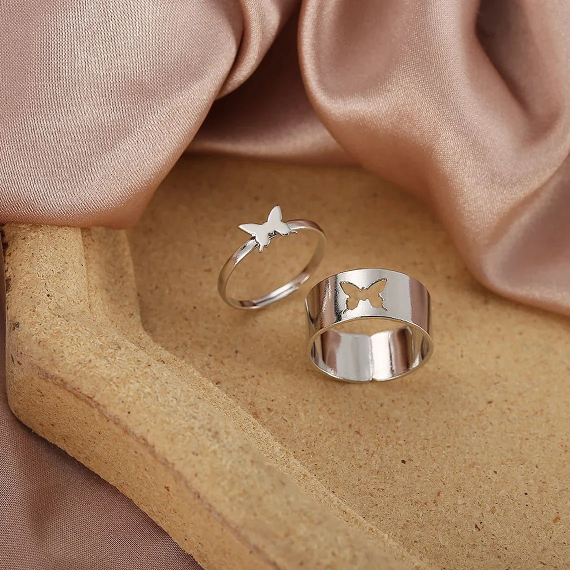Butterfly Couple Rings - Image 2