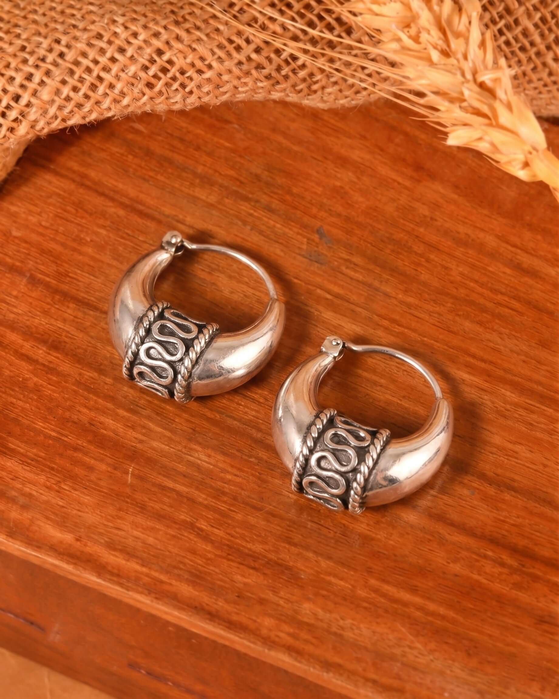 Charu Silver Earrings
