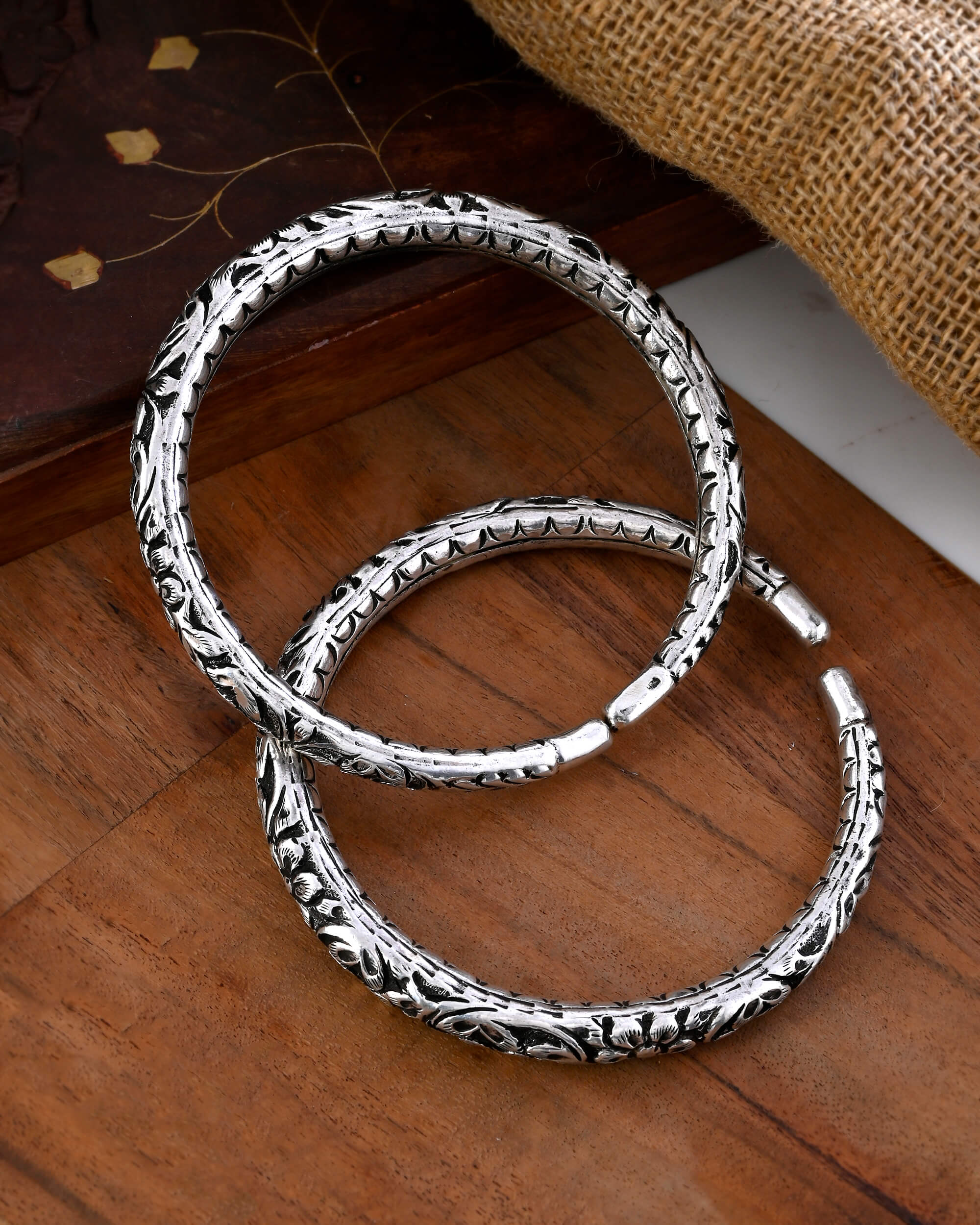 Chitai Silver Leg Kada