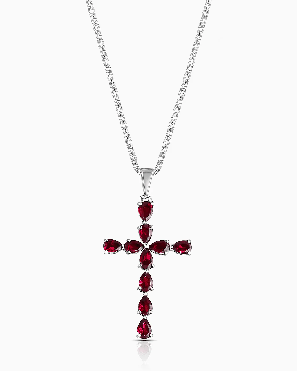 Crimson Cross Pendant