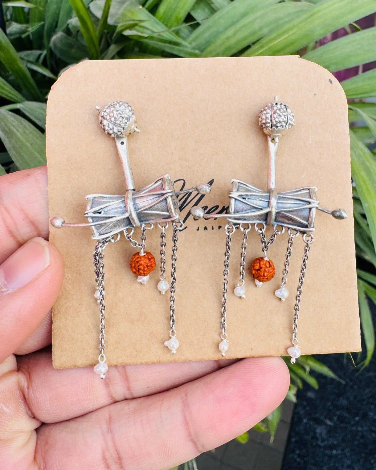 Damroo silver earrings - Image 5