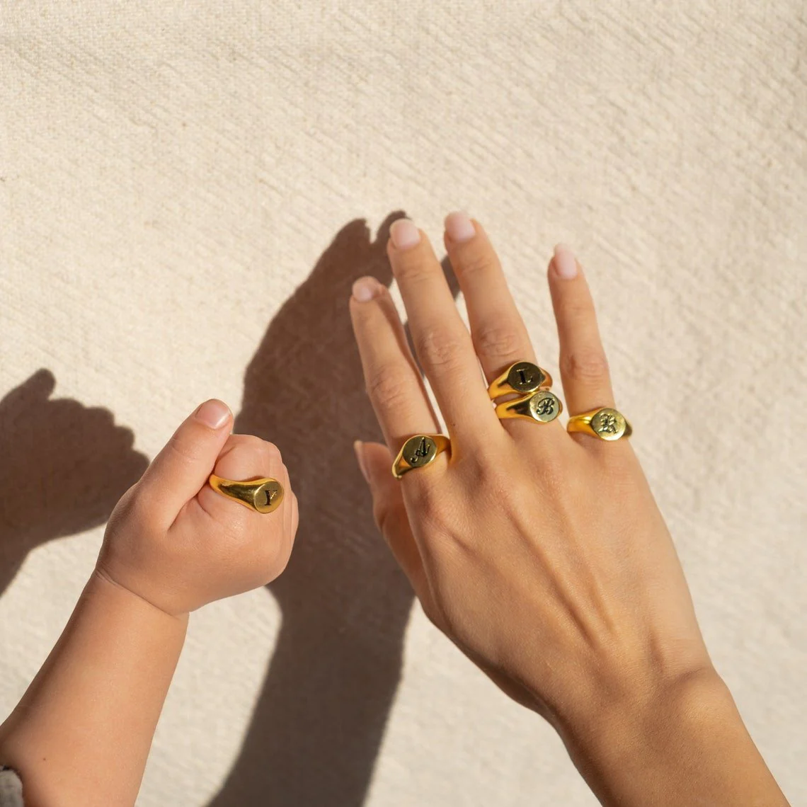 Engraved Initial Ring