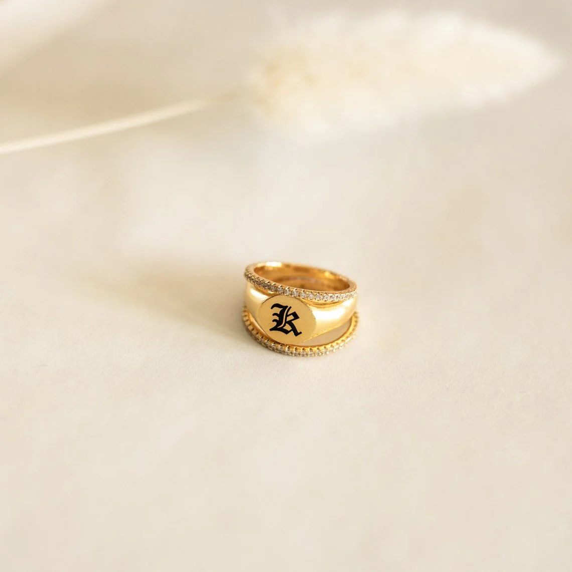 Engraved Initial Ring - Image 4