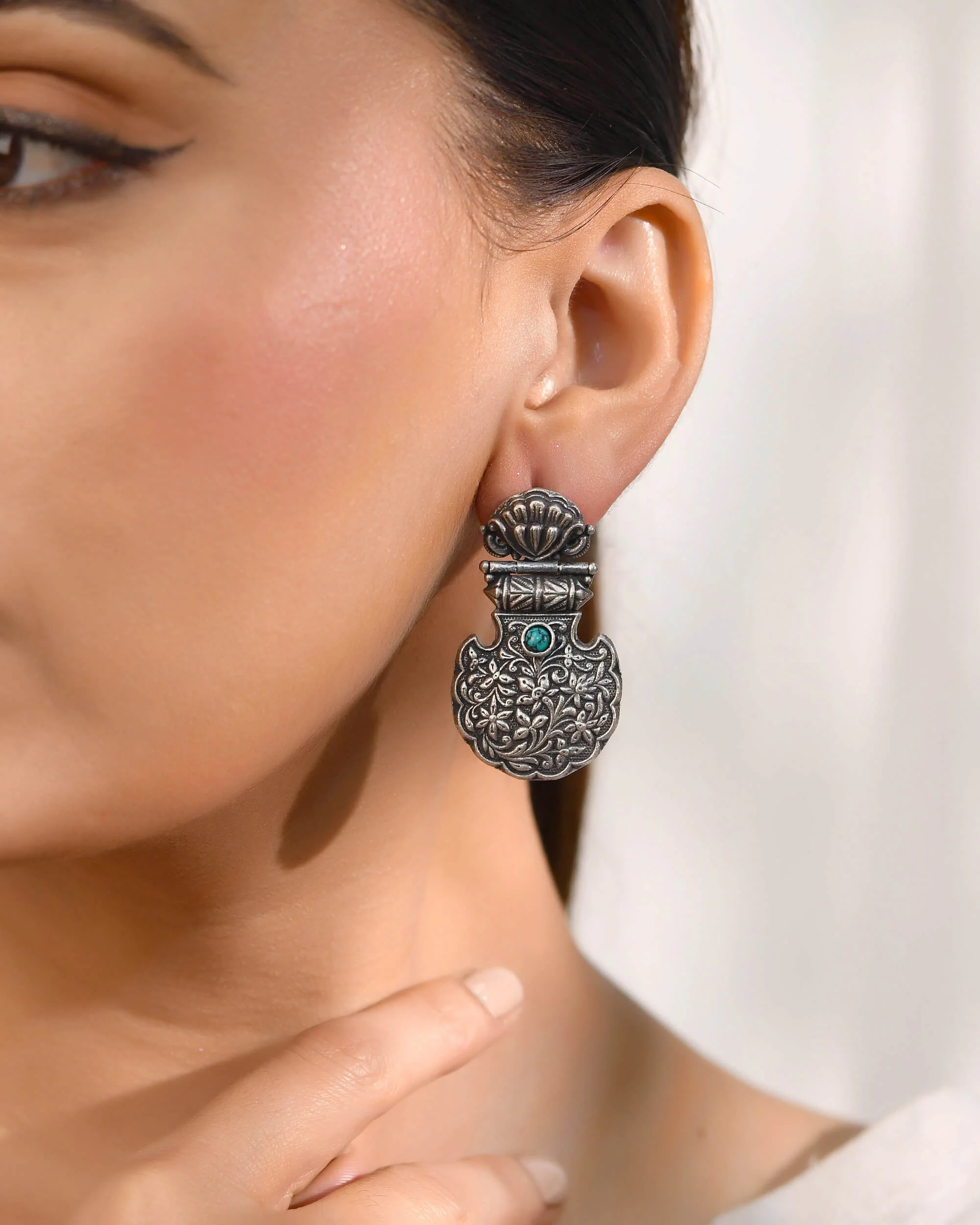 Firoza Silver Earrings
