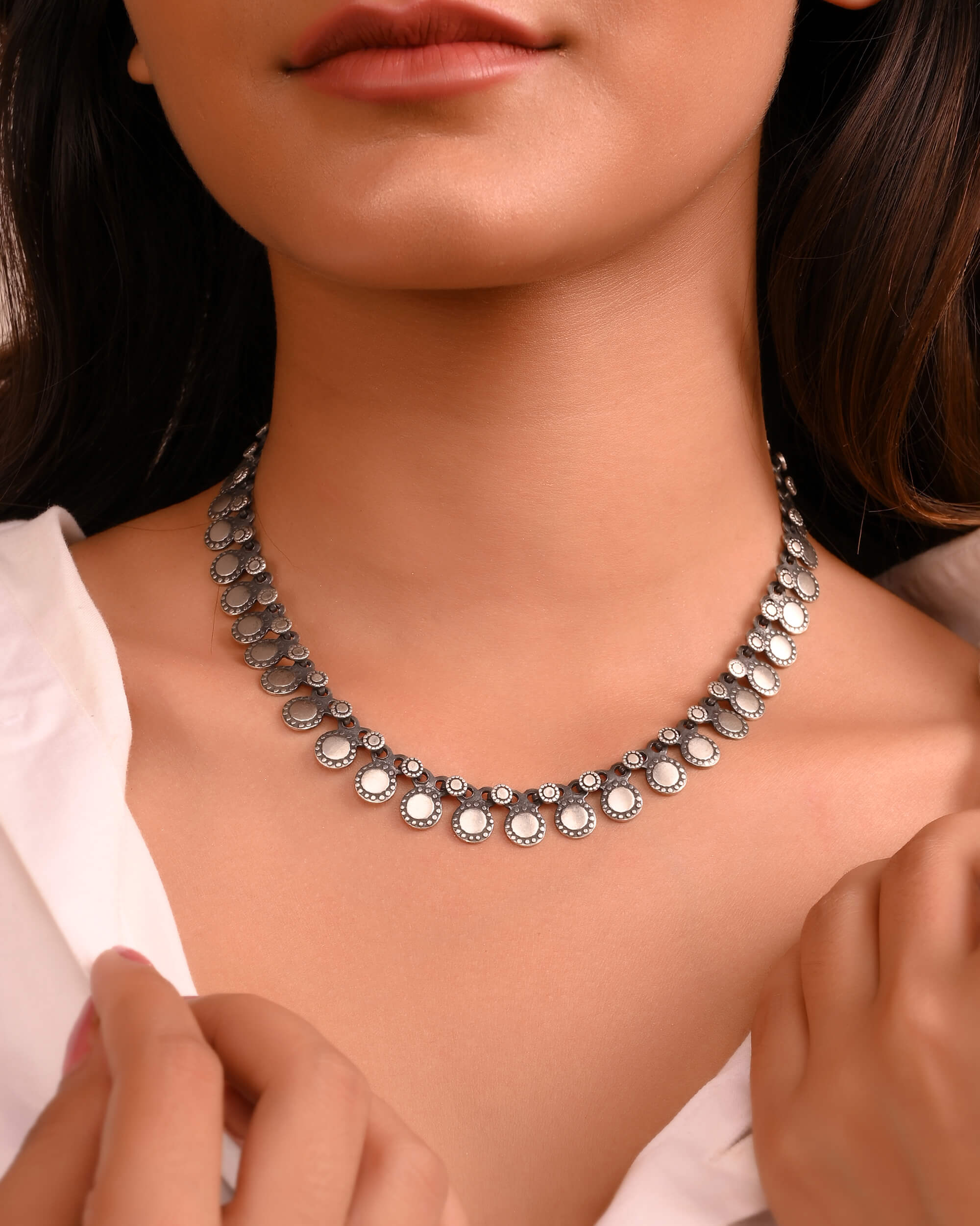Ganga Silver Necklace - Image 3