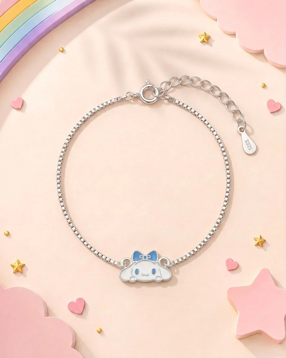 Happy Cloud Silver Bracelet