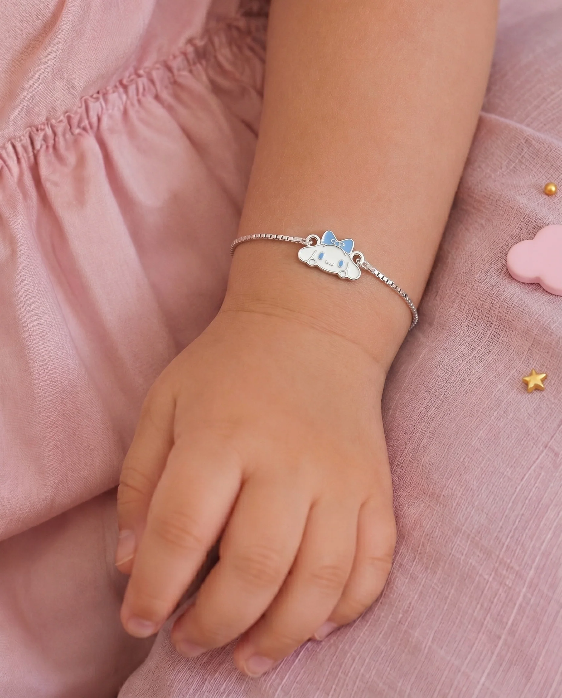 Happy Cloud Silver Bracelet - Image 2