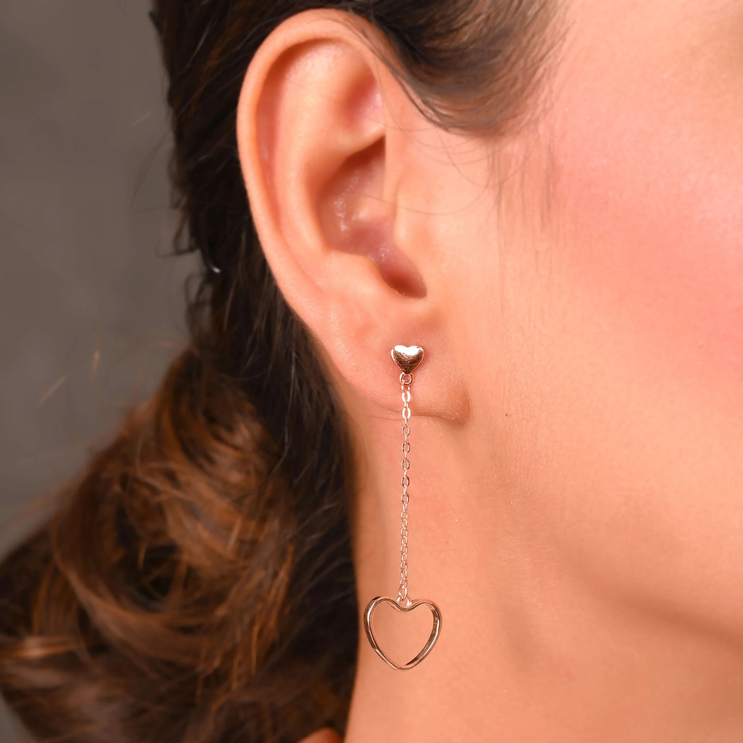 Heart Charm Earrings