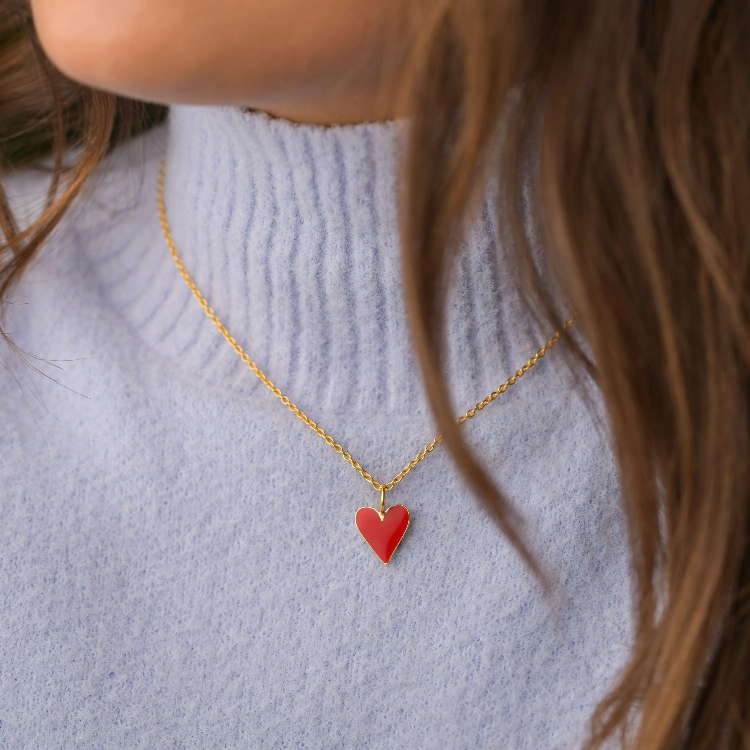 Heart Enamel Necklace - Image 2