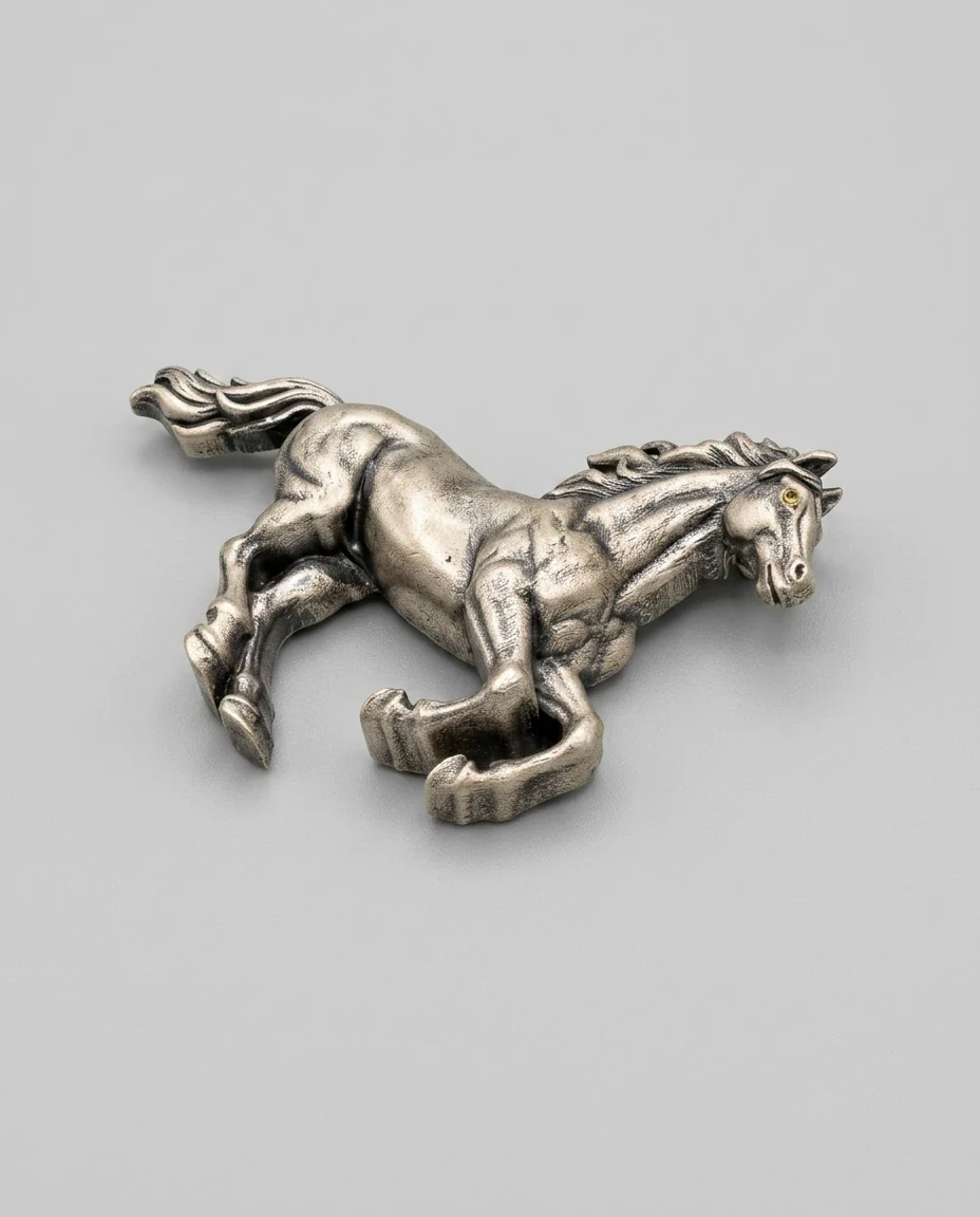 Horse Silver Brooch - Image 3