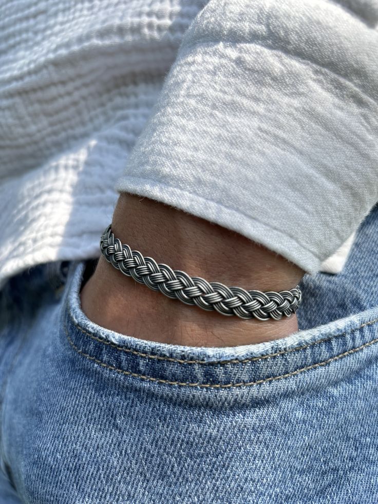 Interweave Silver Bracelet - Image 4