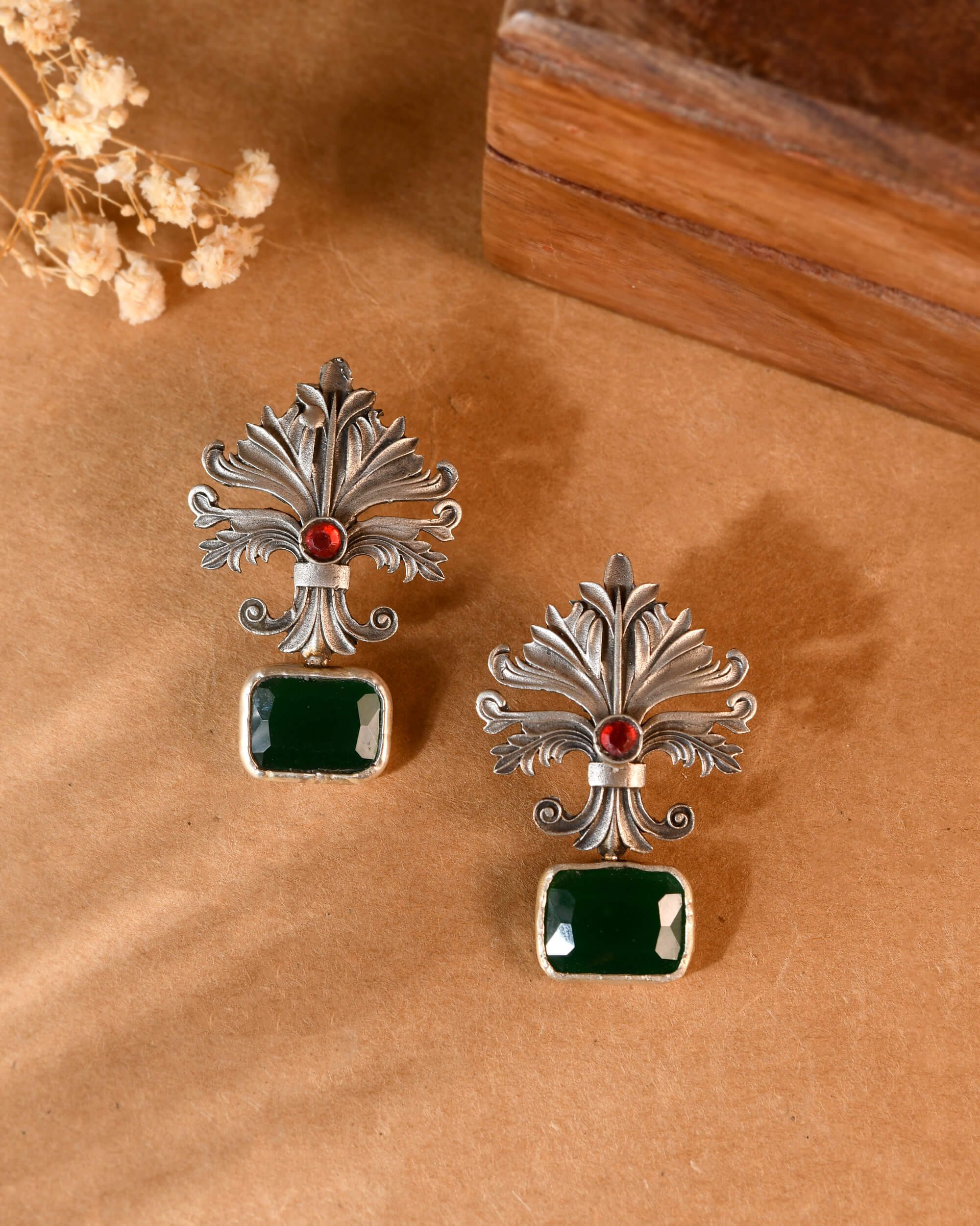 Ishika Silver Earrings