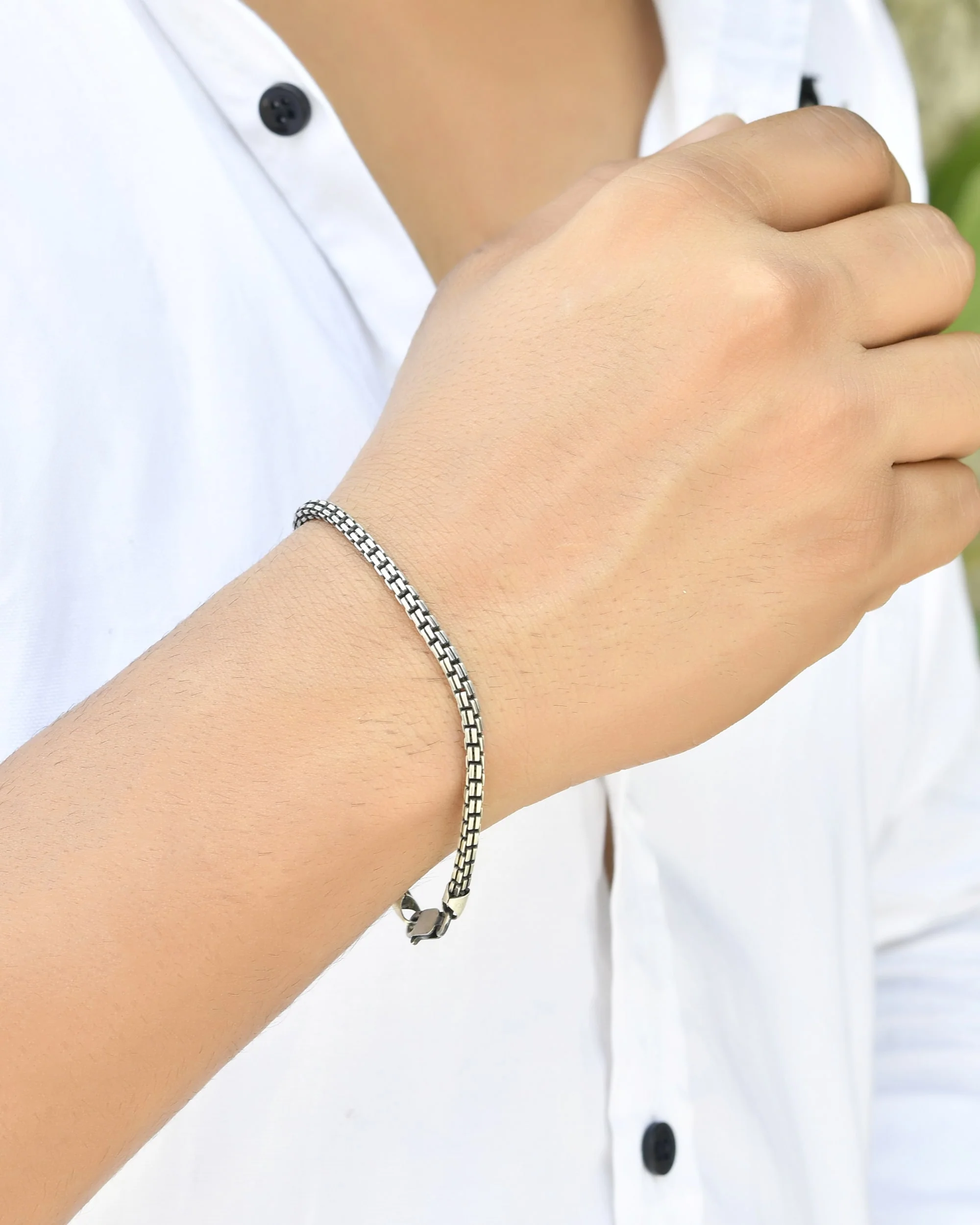 Italian Silver Bracelet - Image 4
