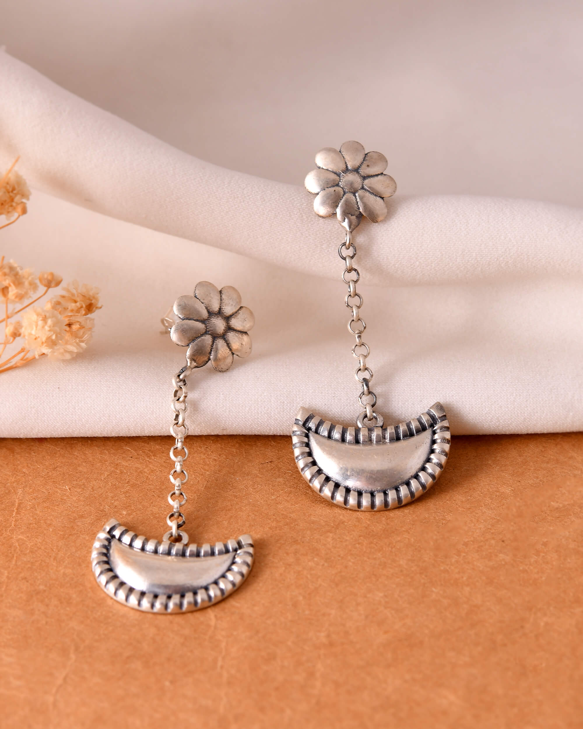 jasmine silver earrings