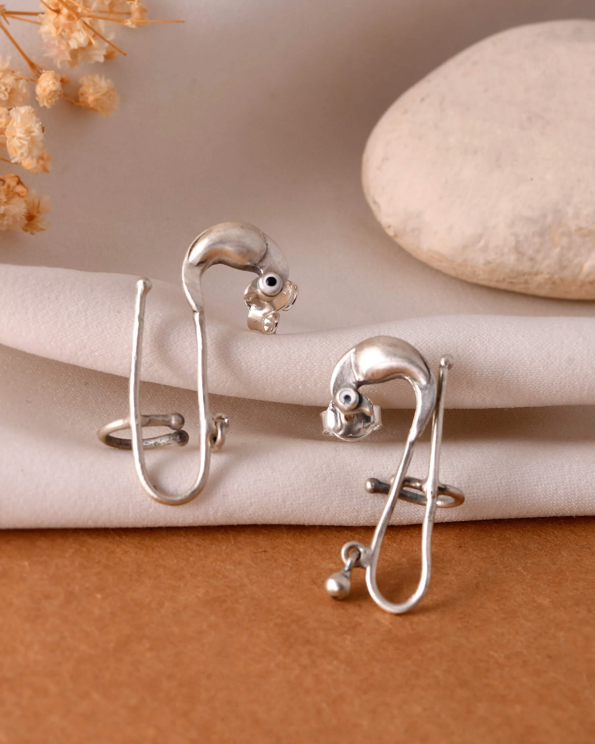 Kabbu silver earring cuff