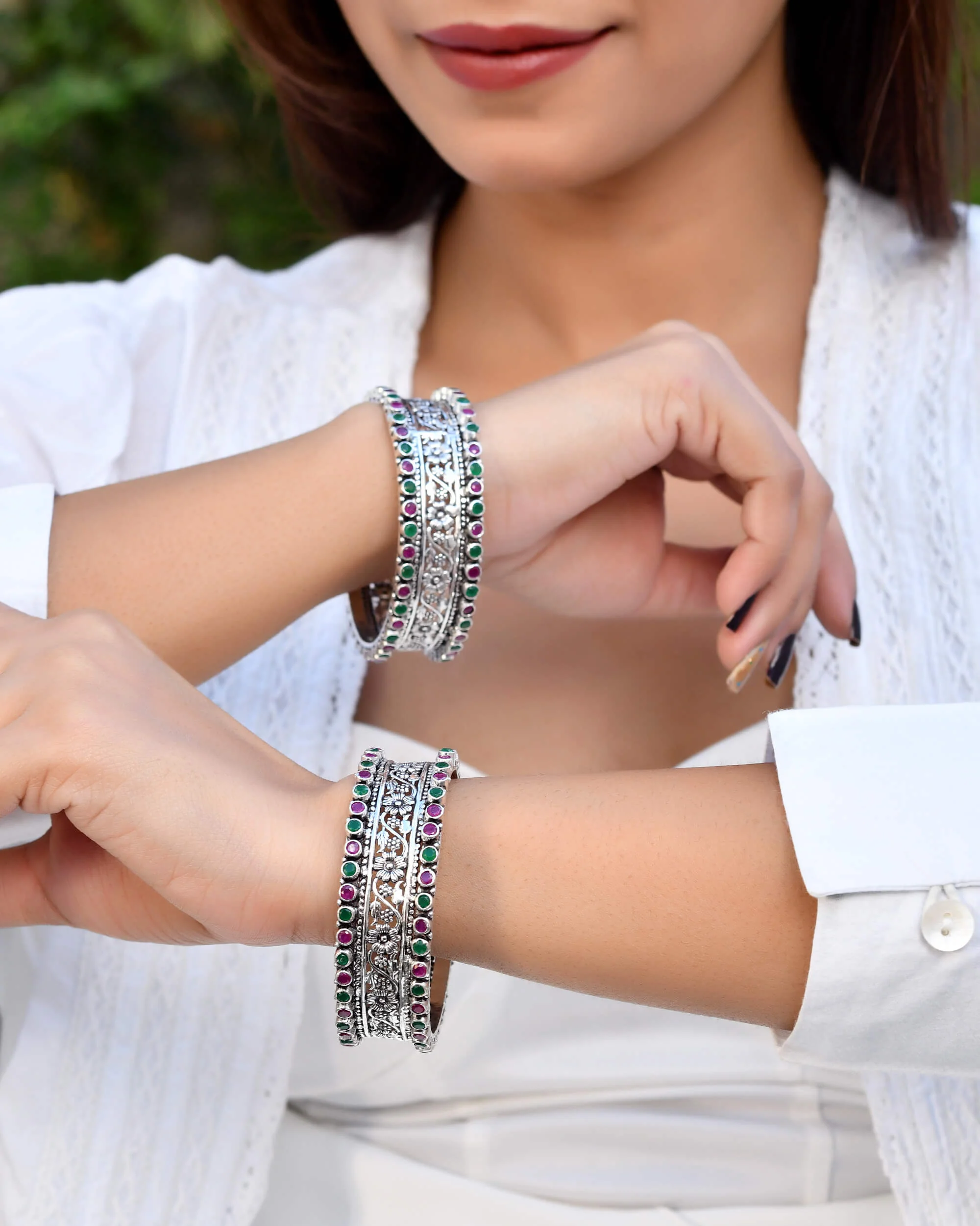 Kashish Silver Bangle - Image 2