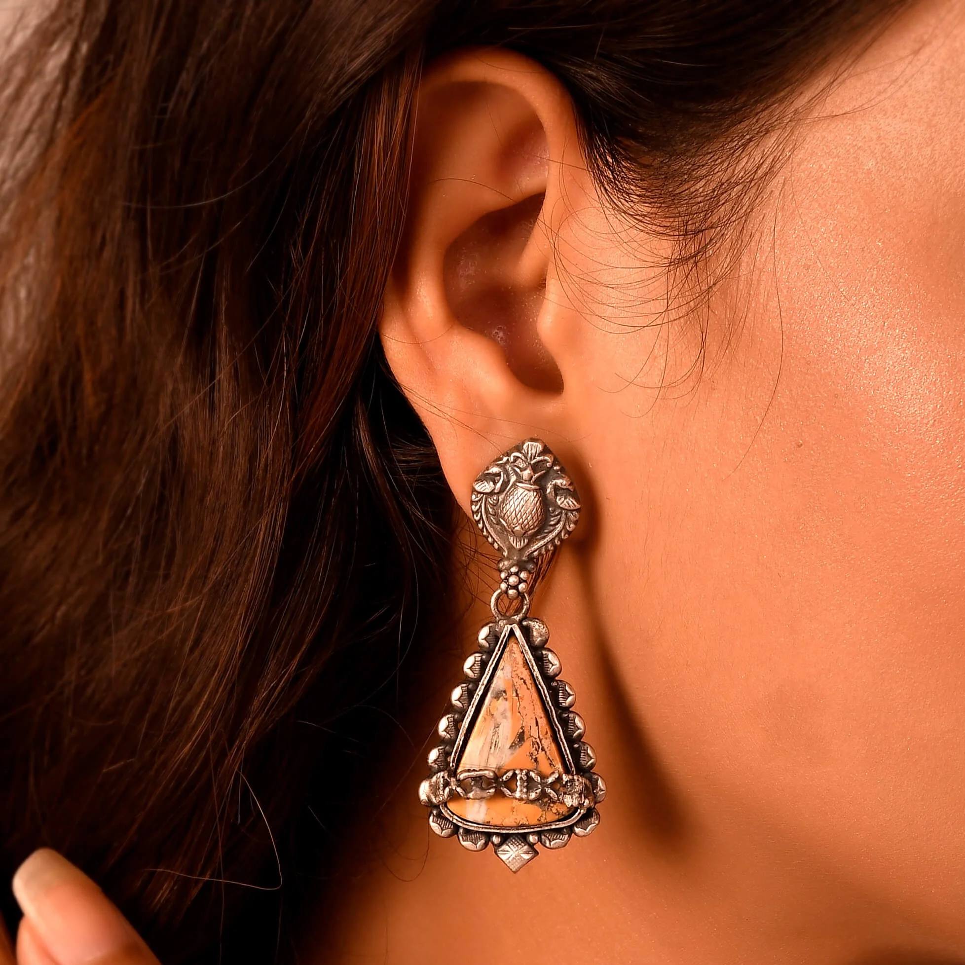 Katha silver earing - Image 3