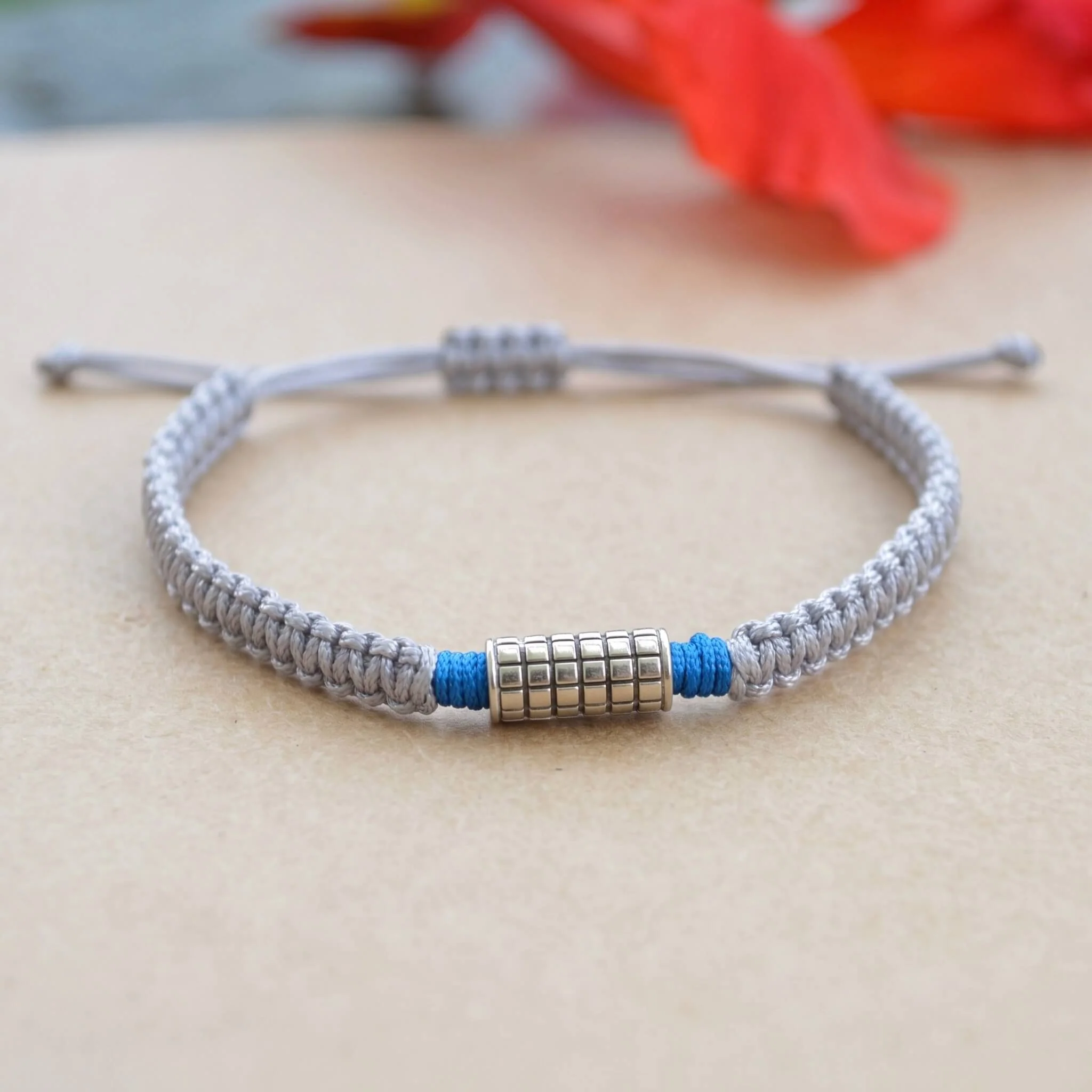 Levi Silver Rakhi Bracelet - Image 4