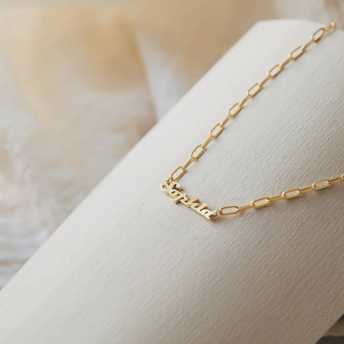 Magneto Link Chain Name Necklace