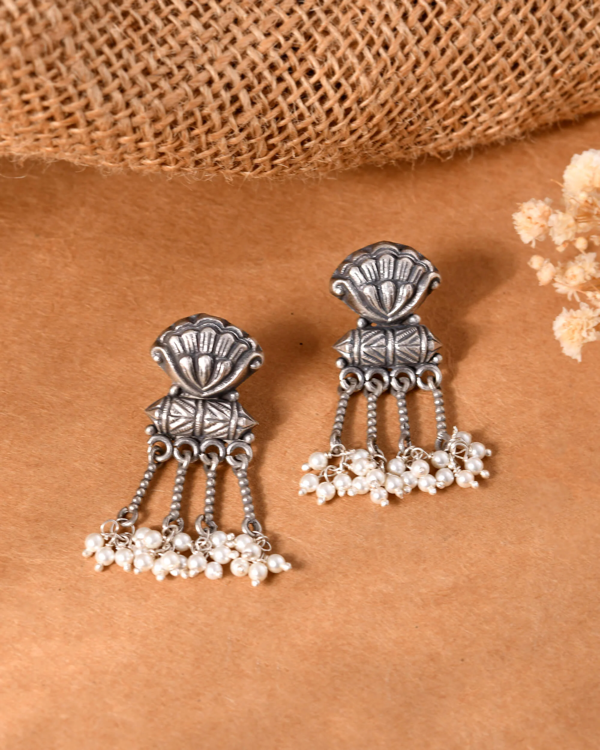 Mandaki Silver earrings - Image 2