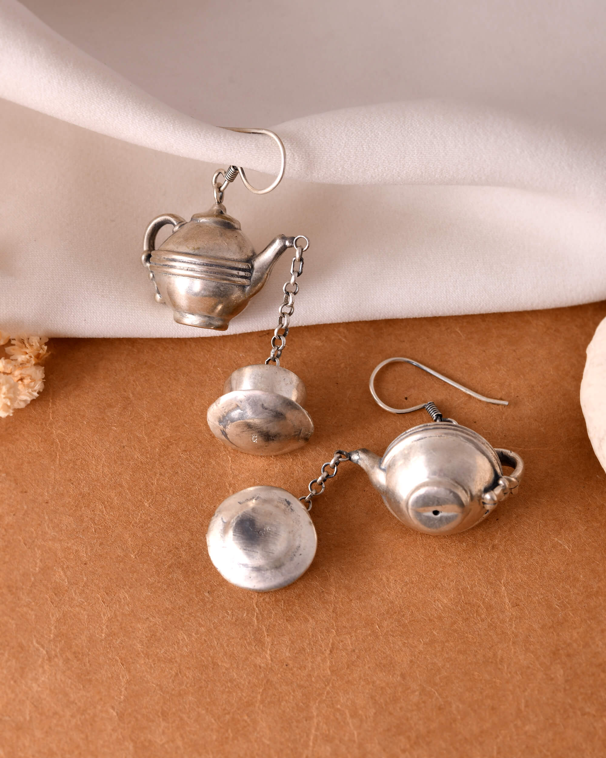 Matka silver earrings - Image 3