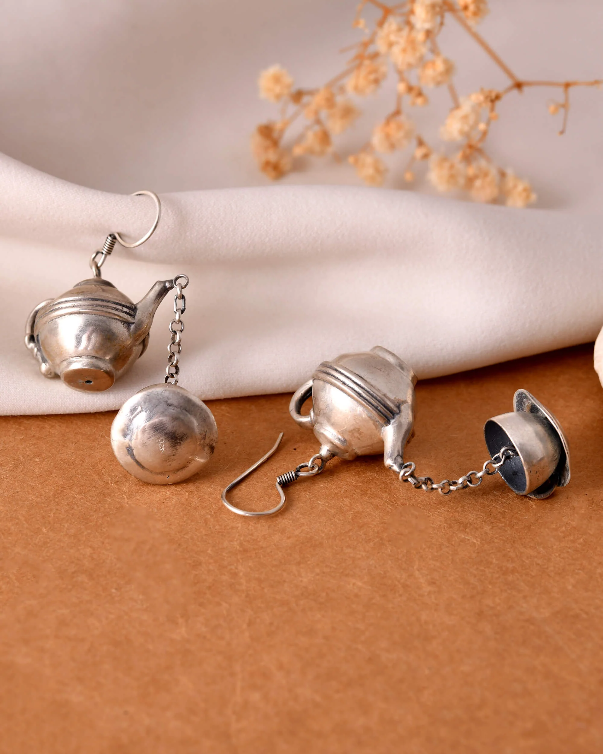 Matka silver earrings - Image 4