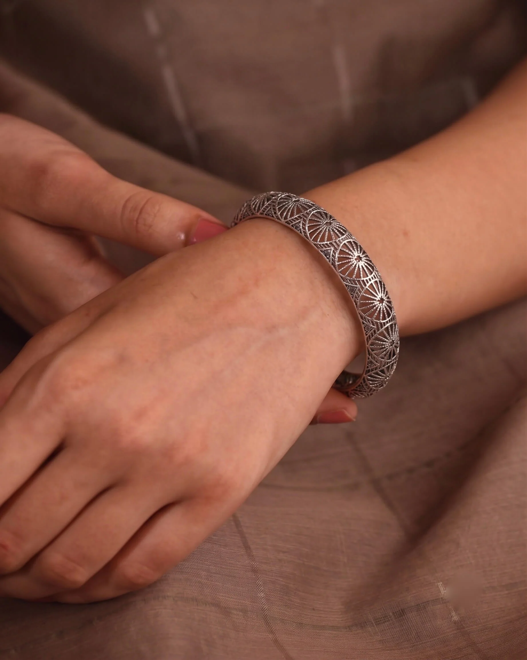 Maya Silver bangle - Image 2