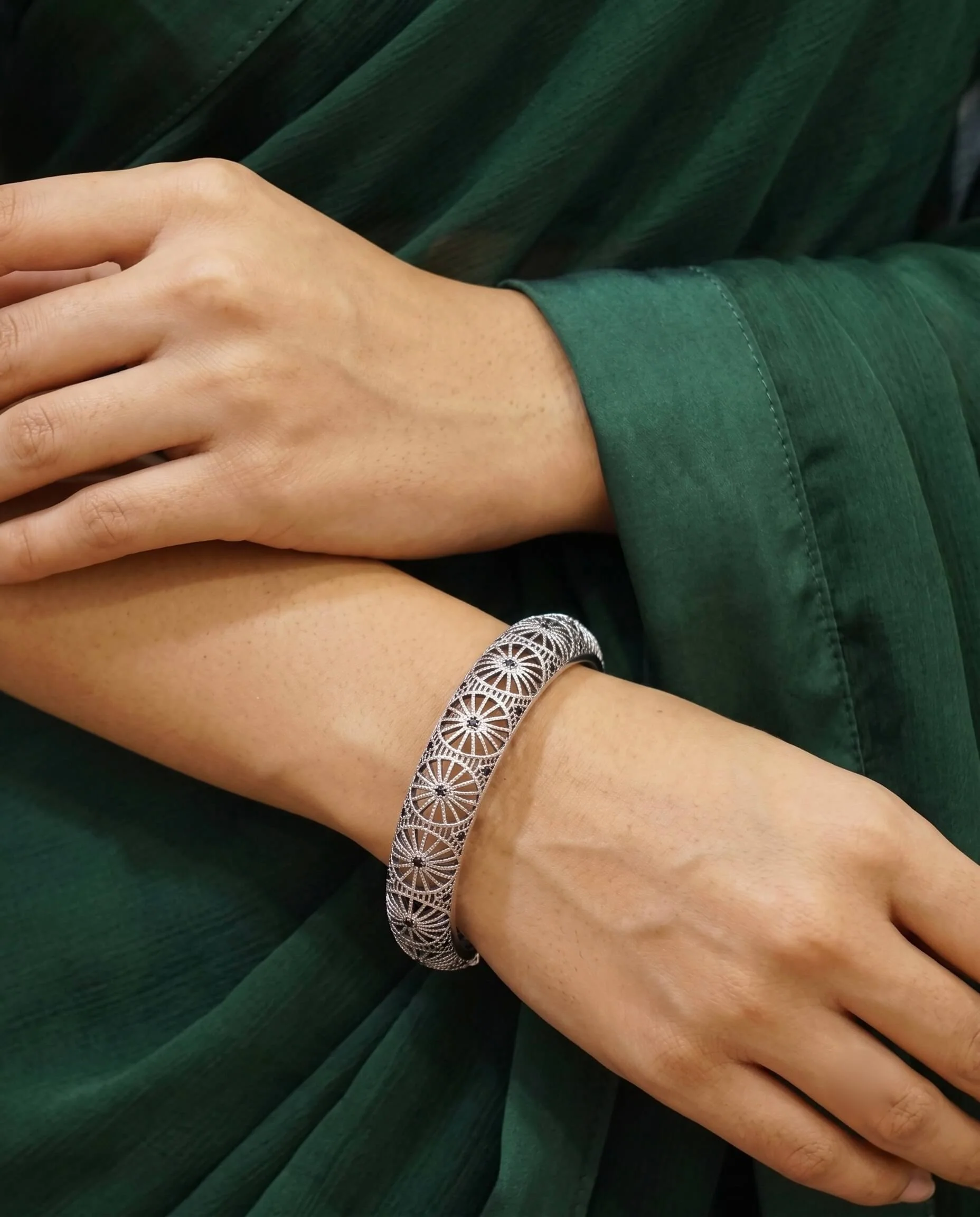 Maya Silver bangle - Image 3