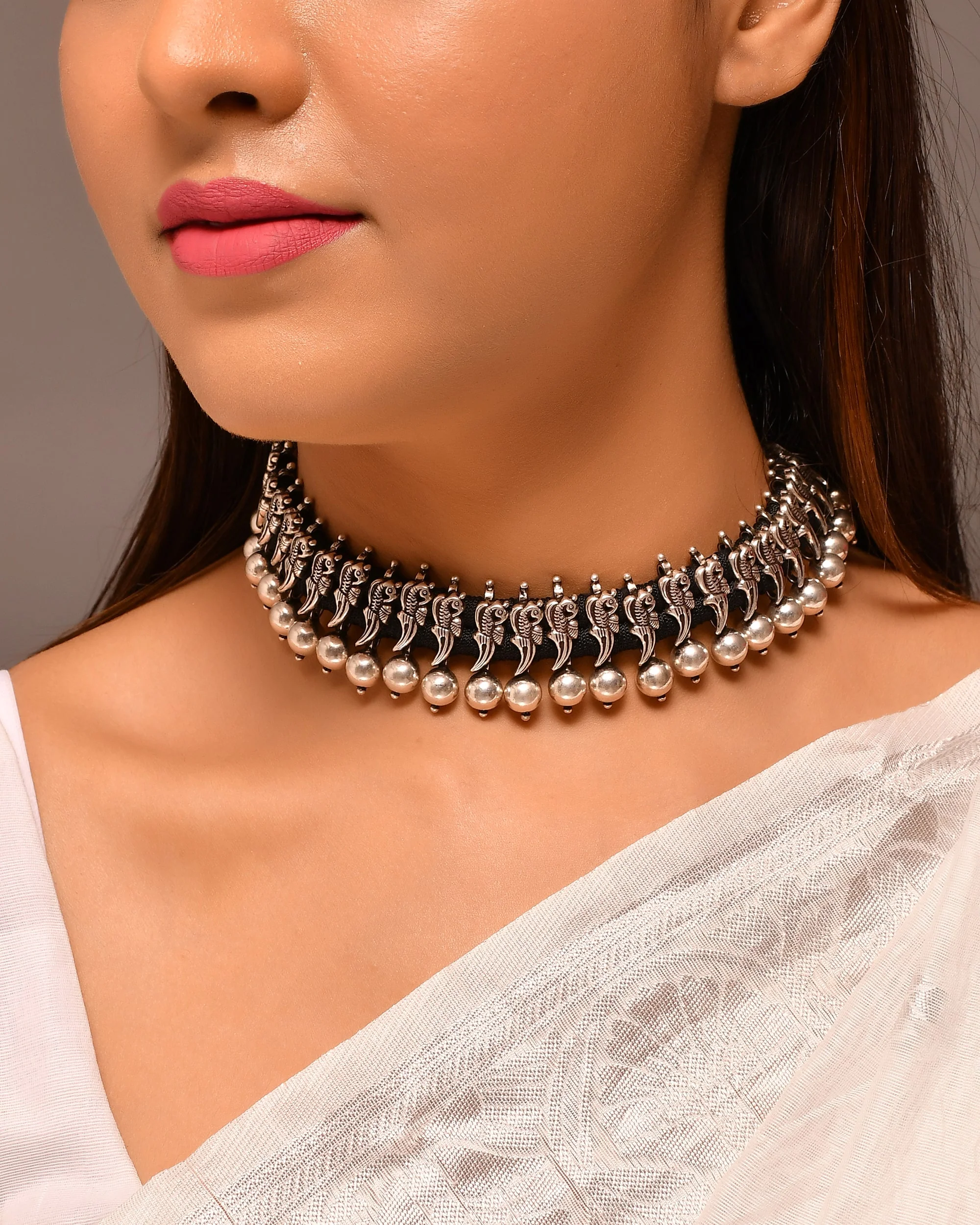 Mayoor silver necklace - Image 2
