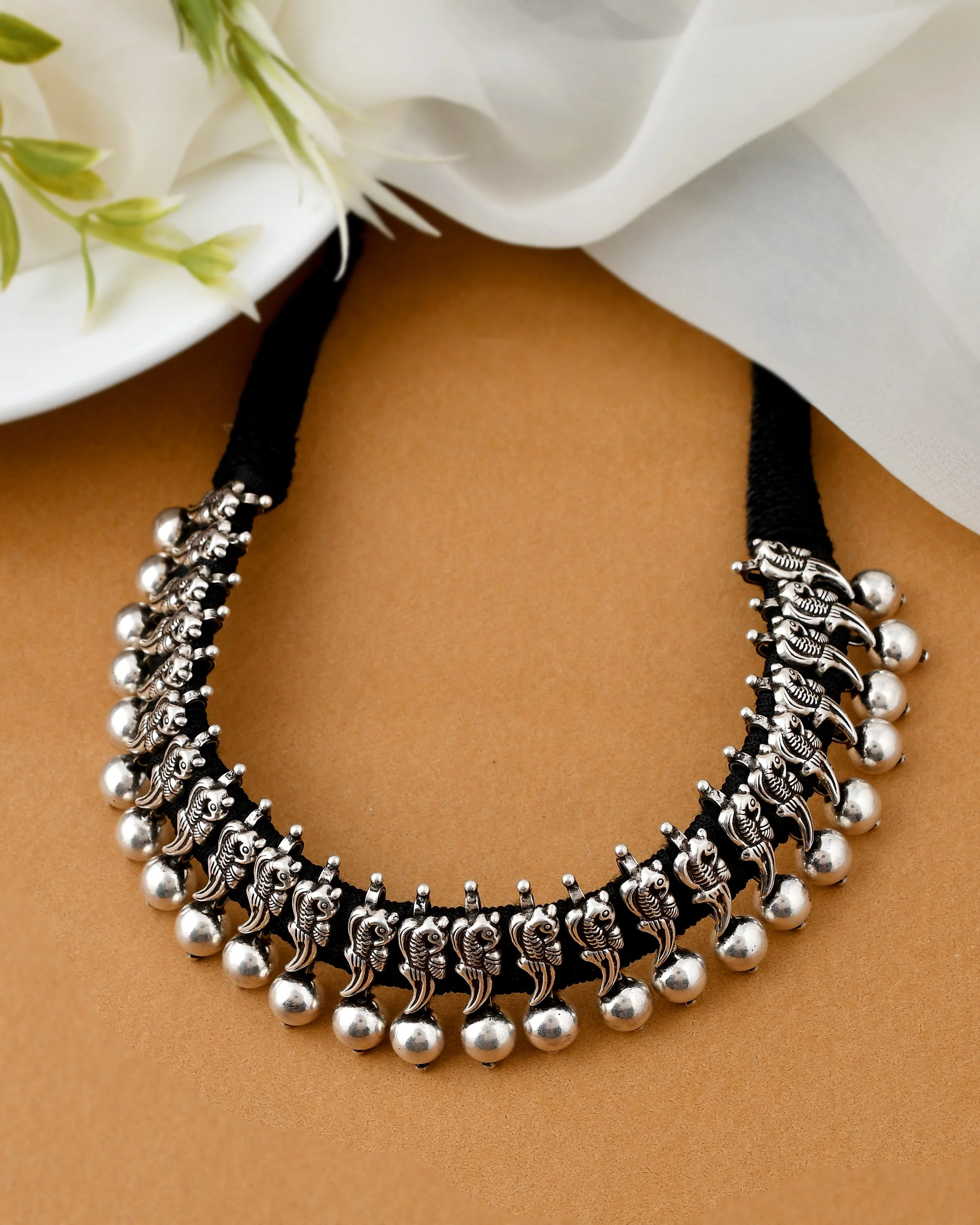 Mayoor silver necklace - Image 3