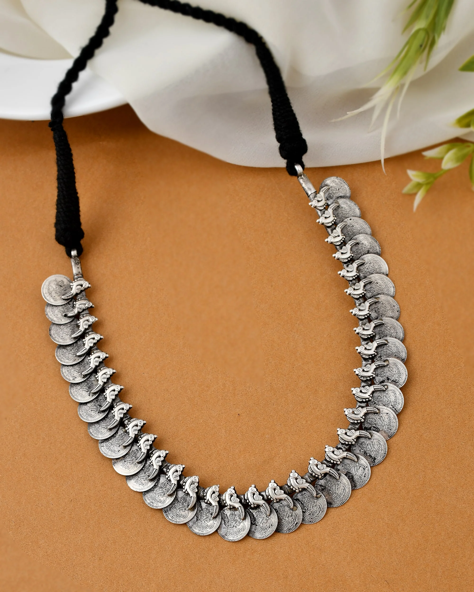 Mayur coin silver necklace - Image 3