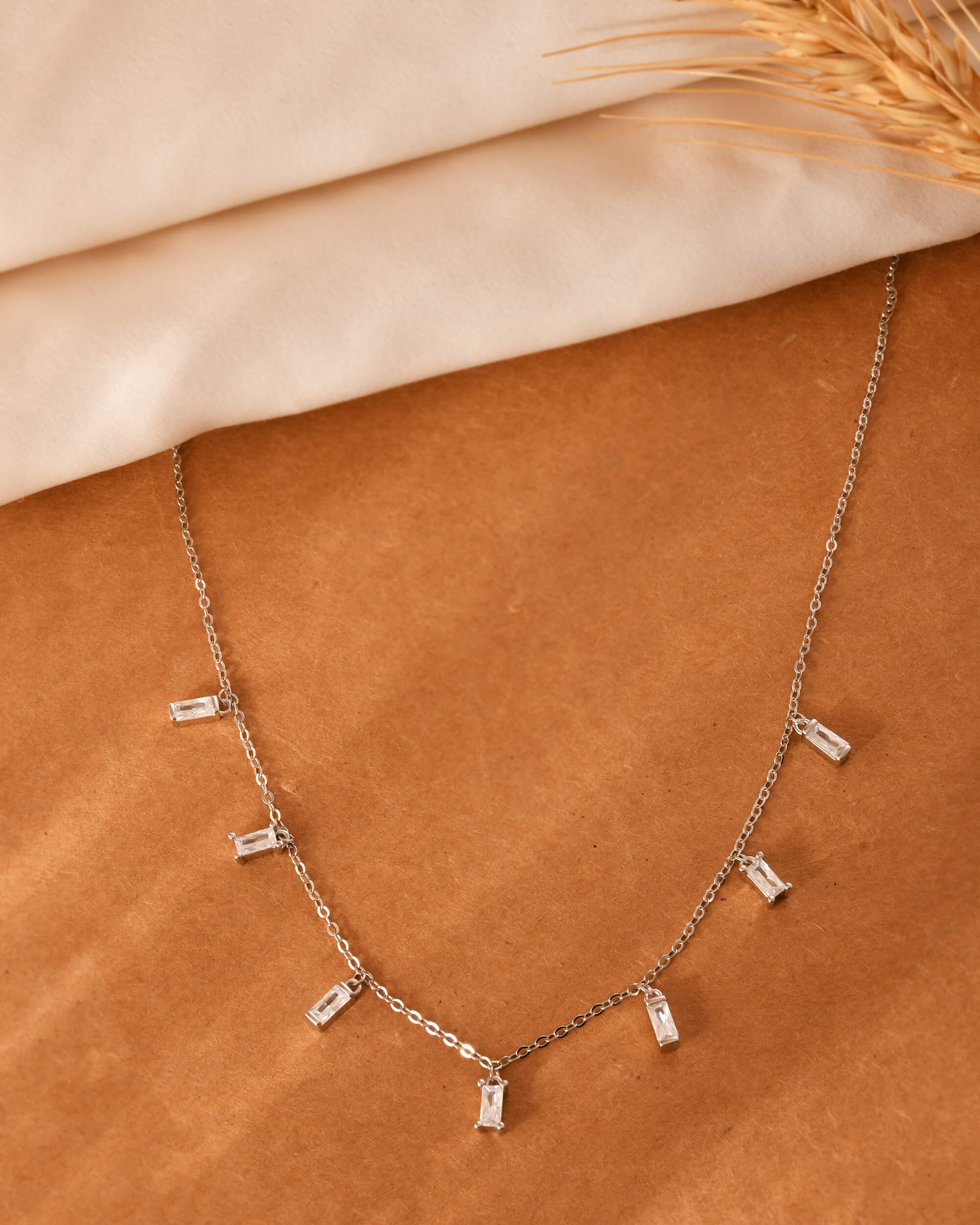 Minimal Dangling Charm Necklace - Image 2