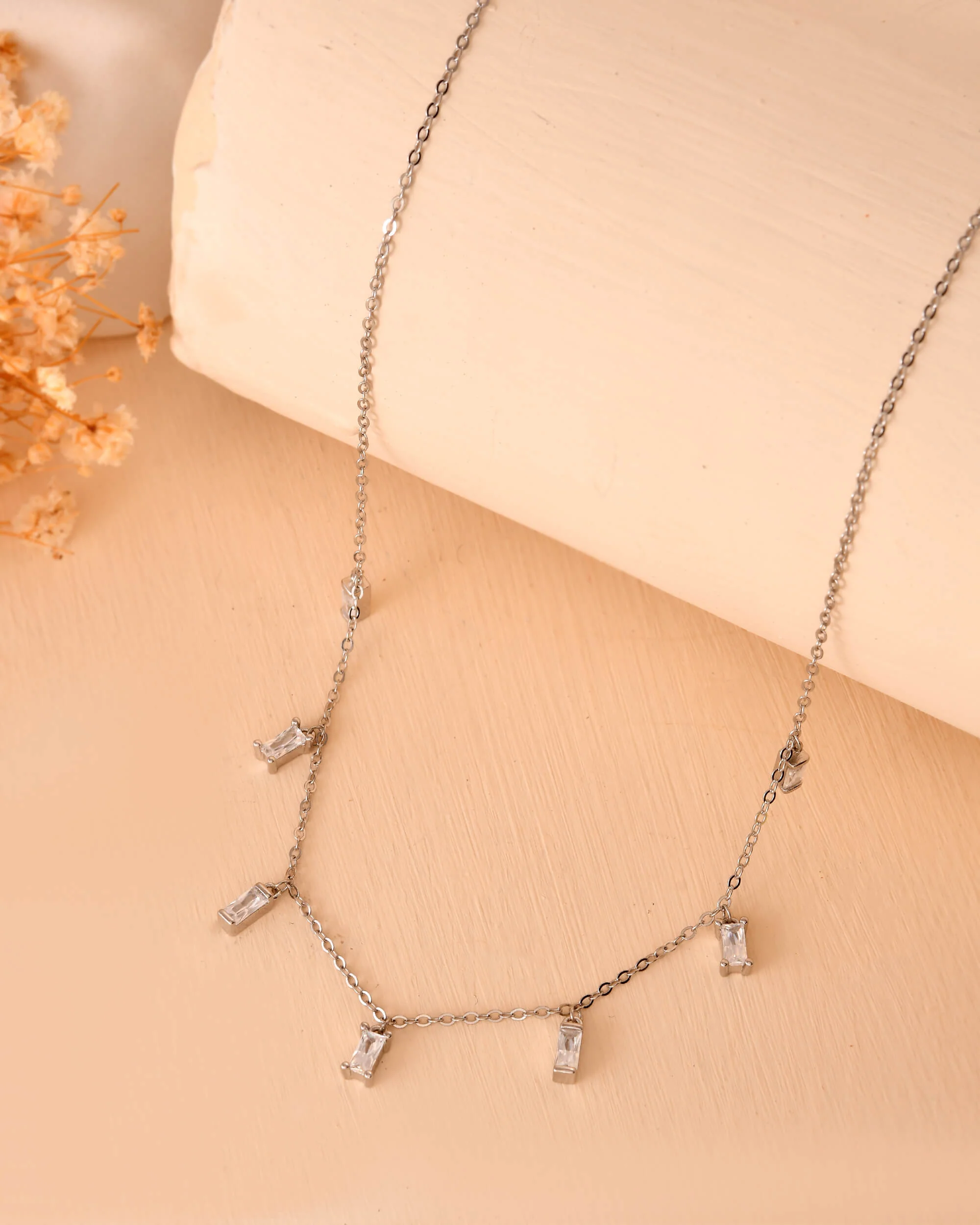 Minimal Dangling Charm Necklace - Image 4