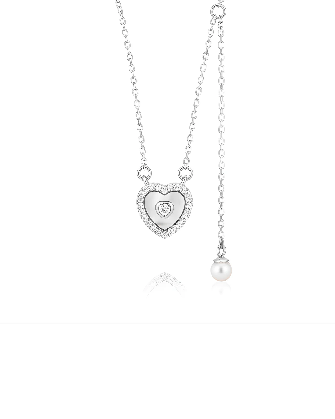 Minimal Pearl Drop Y Necklace
