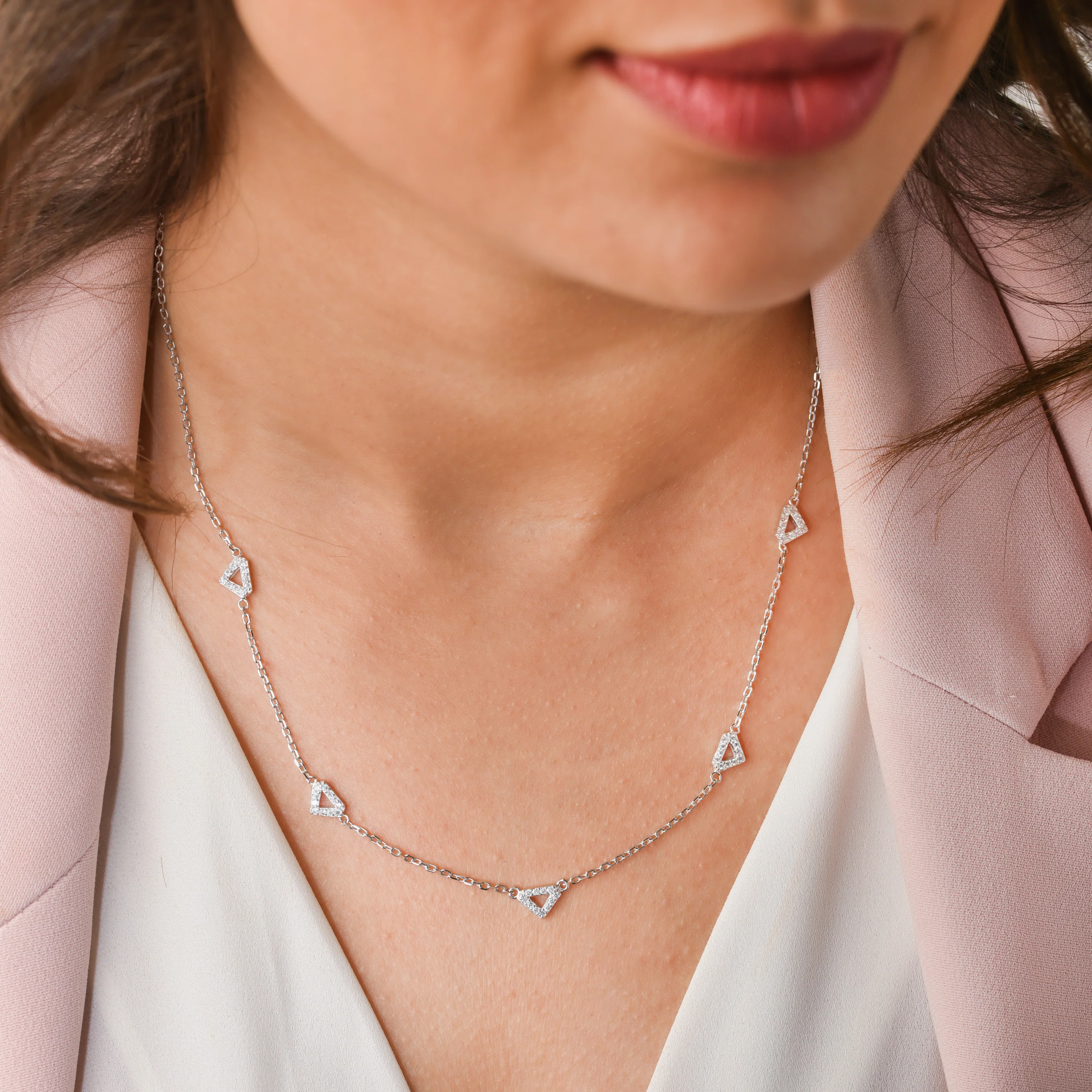 Modern Multi Loop Necklace - Image 3