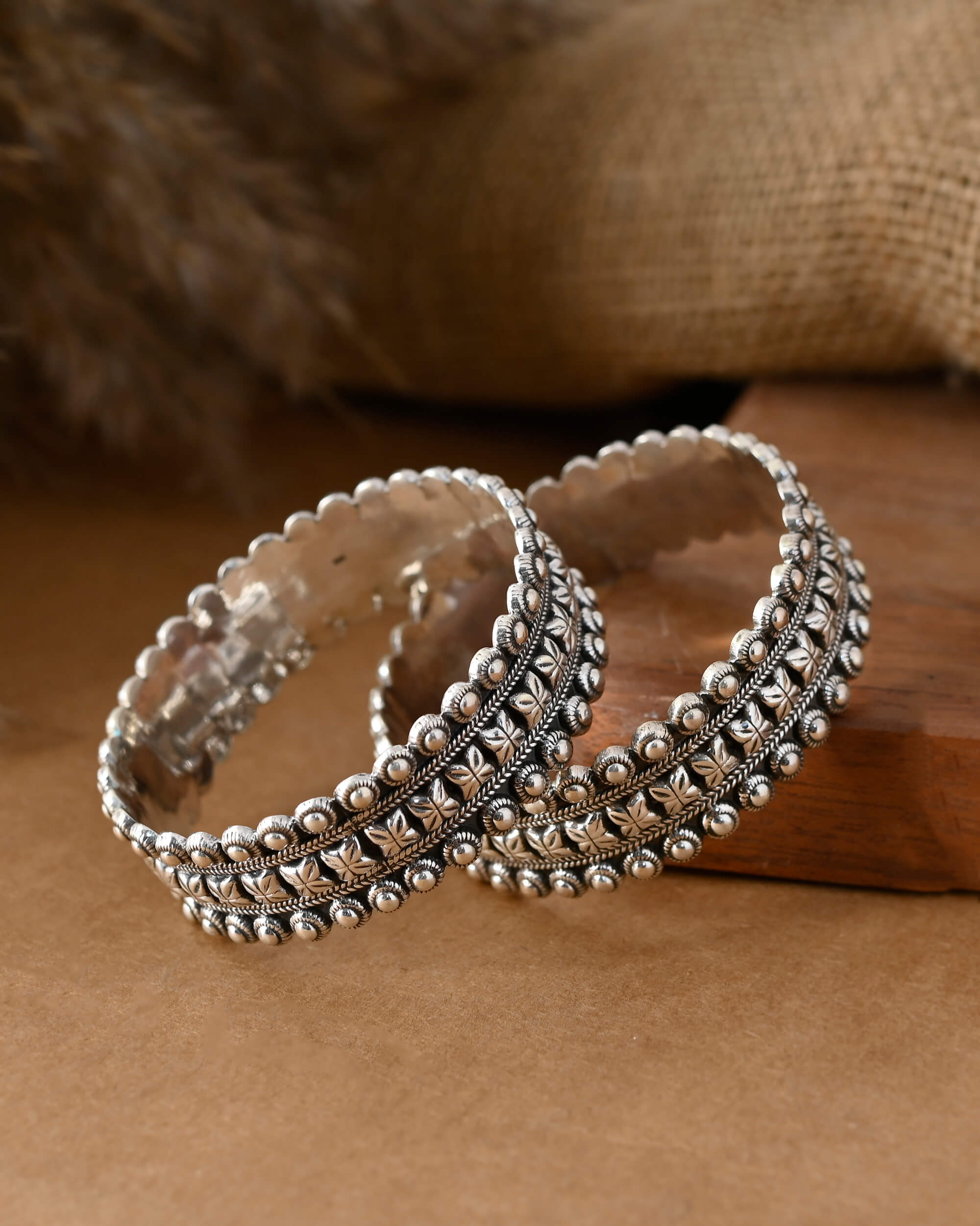 Mridula Silver Bangle