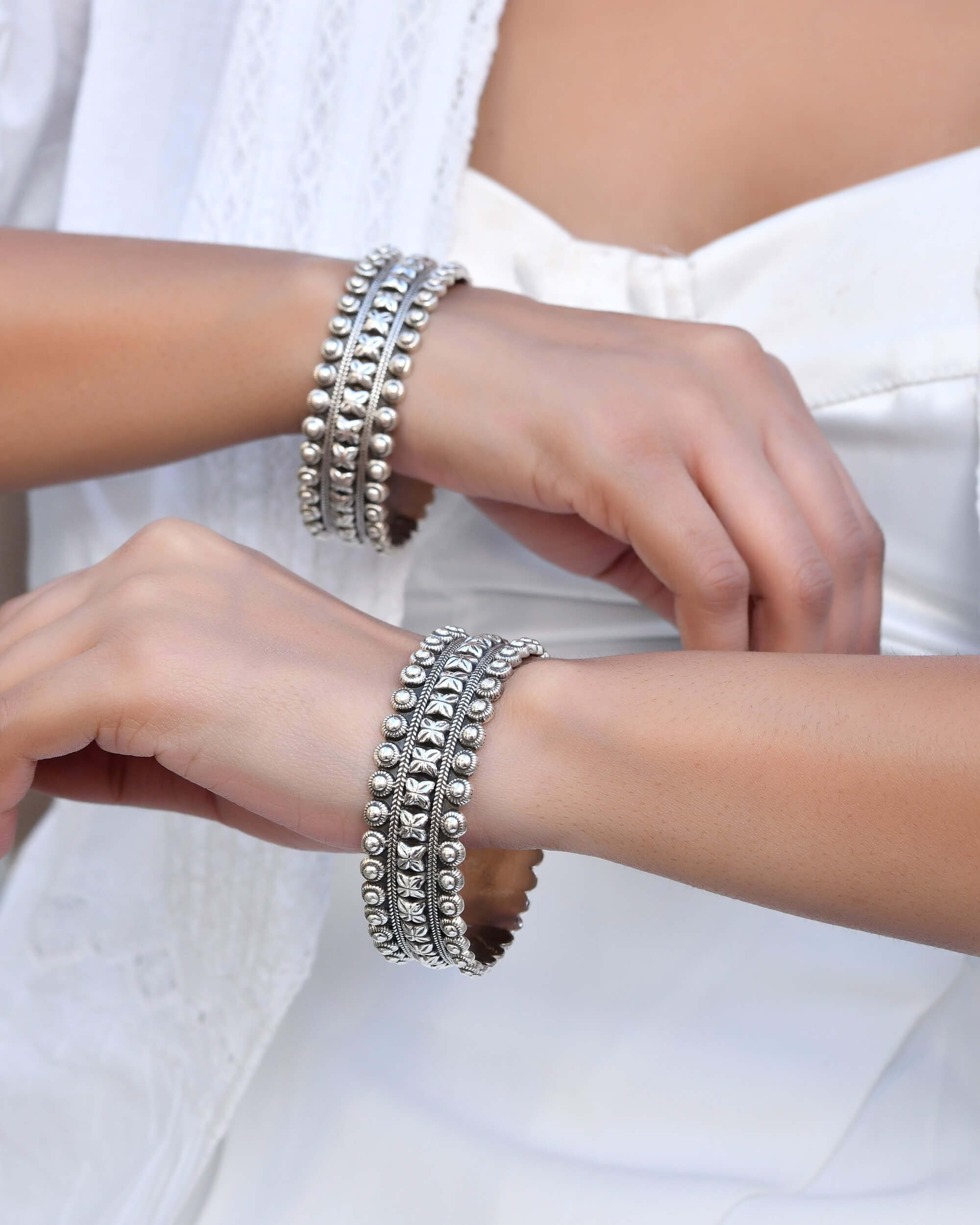Mridula Silver Bangle - Image 2