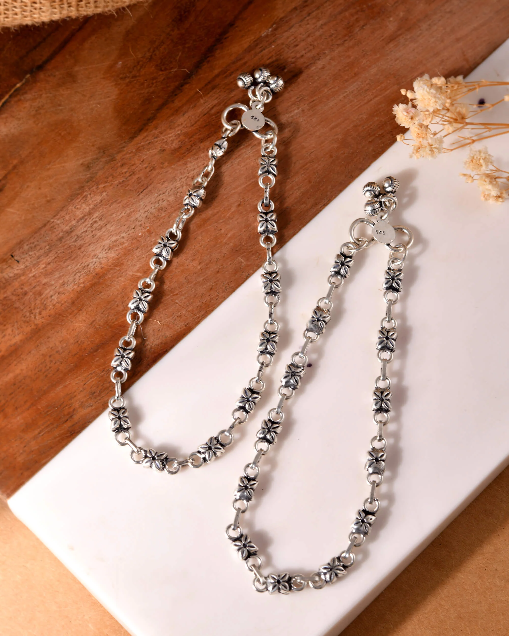 Rani Silver Anklet - Image 2