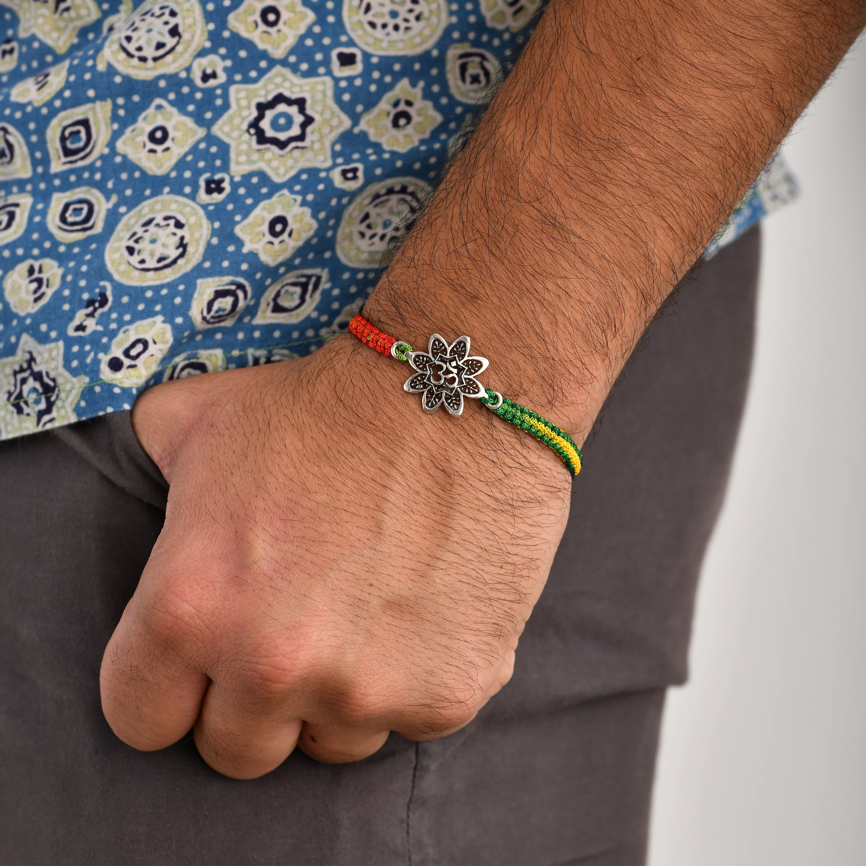 Om Floral Rakhi - Image 2