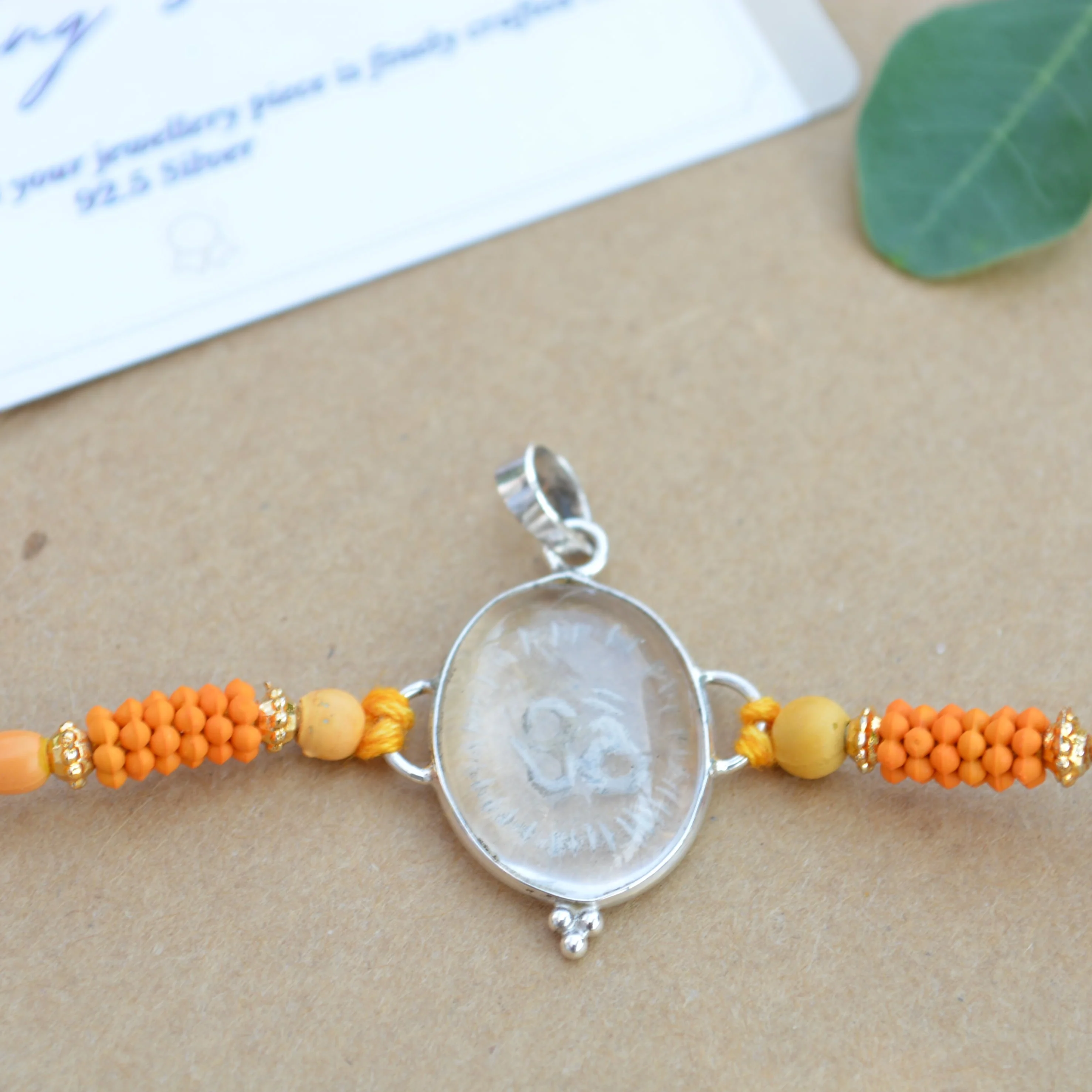 Om Necklace Rakhi - Image 3
