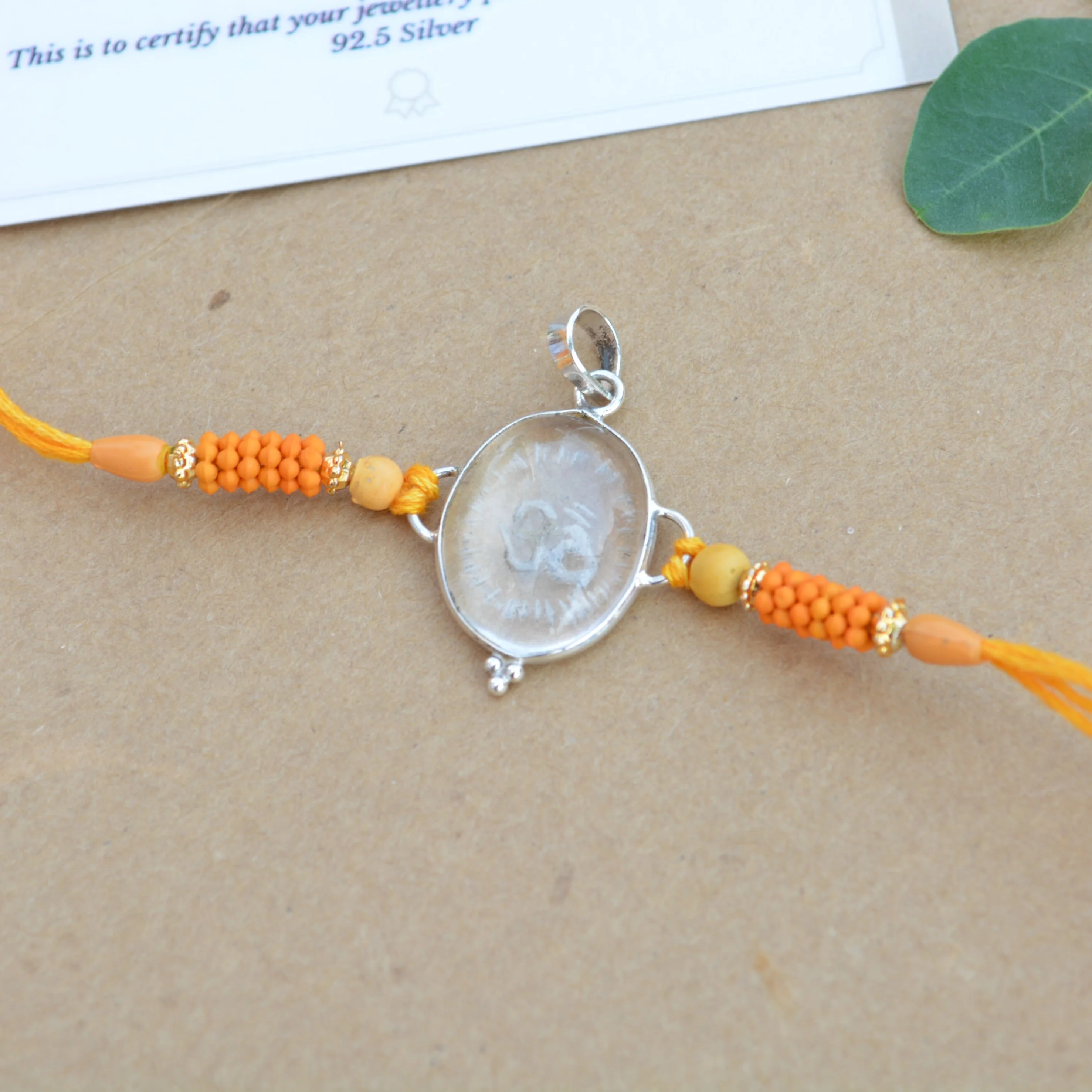 Om Necklace Rakhi - Image 4