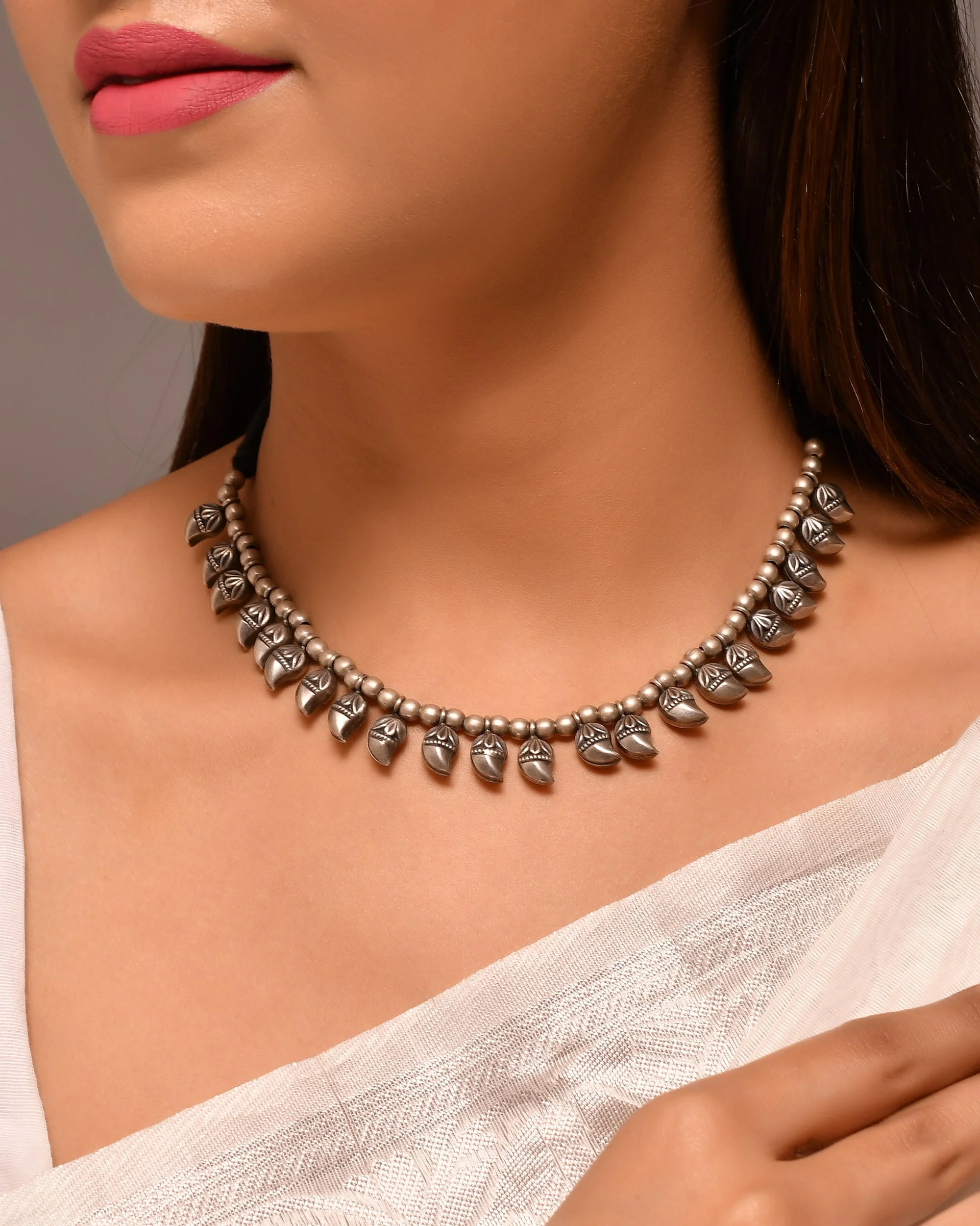 Paisley silver necklace - Image 2