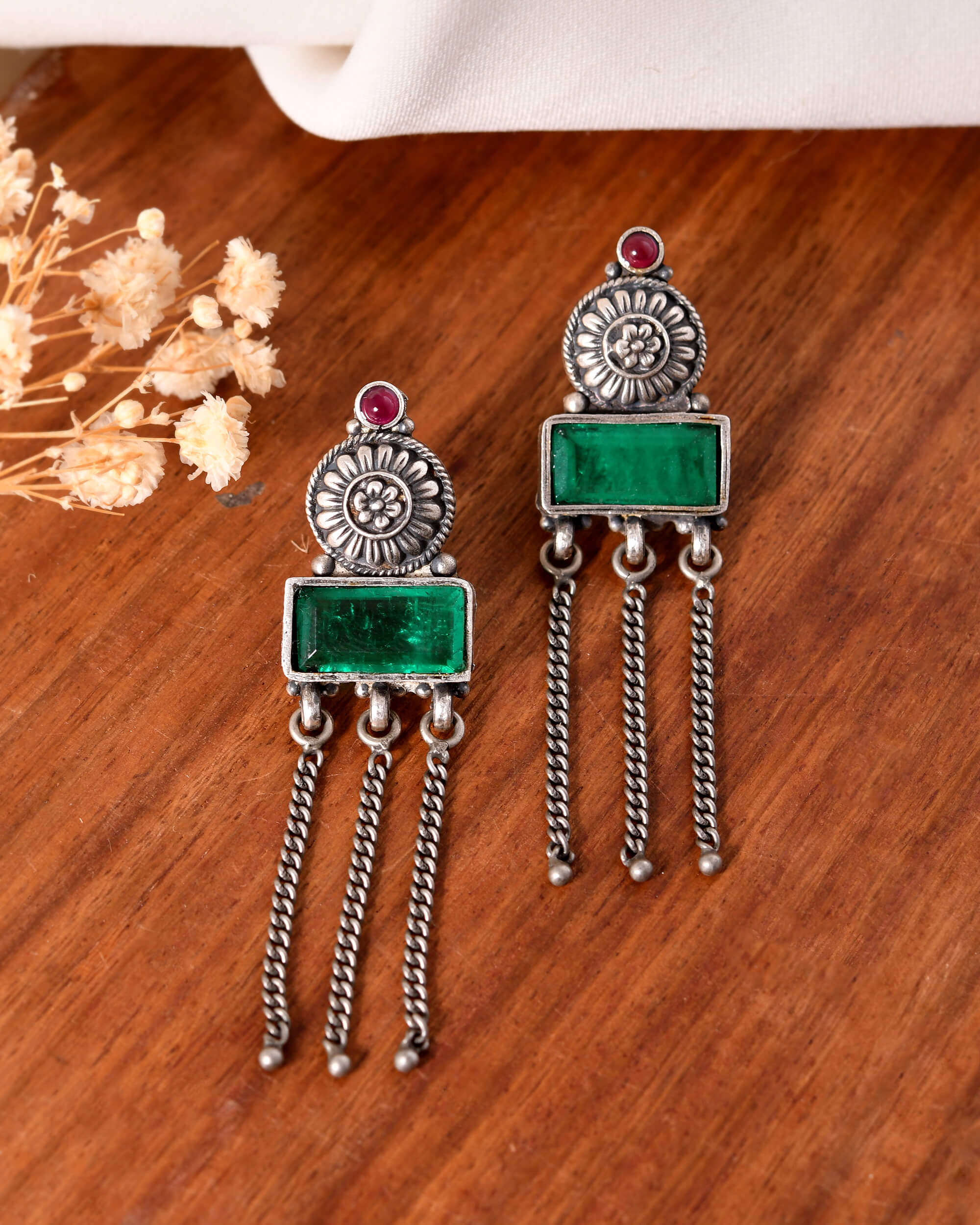 Panna Silver Earrings - Image 2