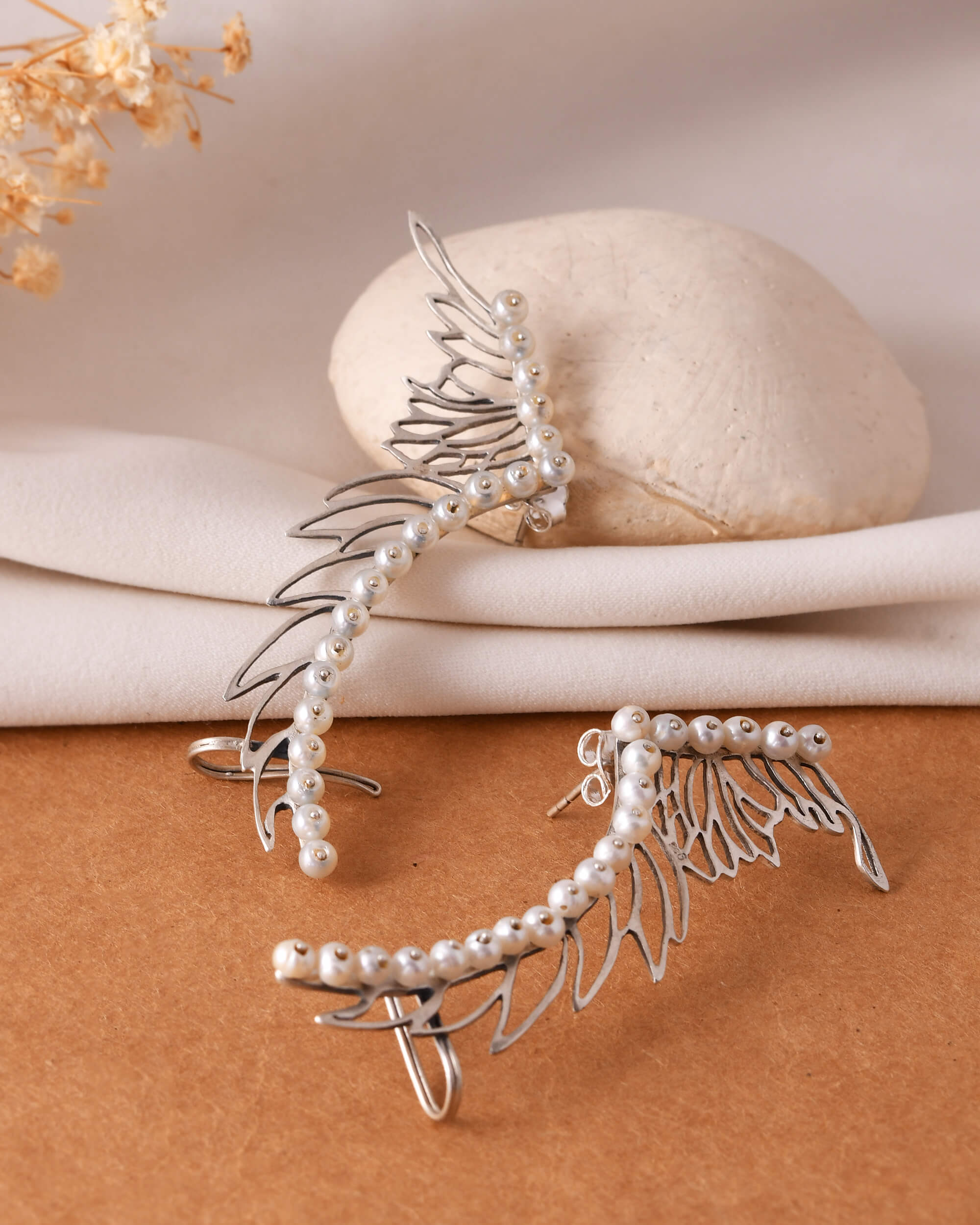 Pearl silver cuff - Image 4