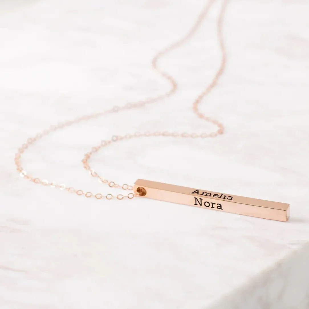 Personalised Bar Necklace - Image 3